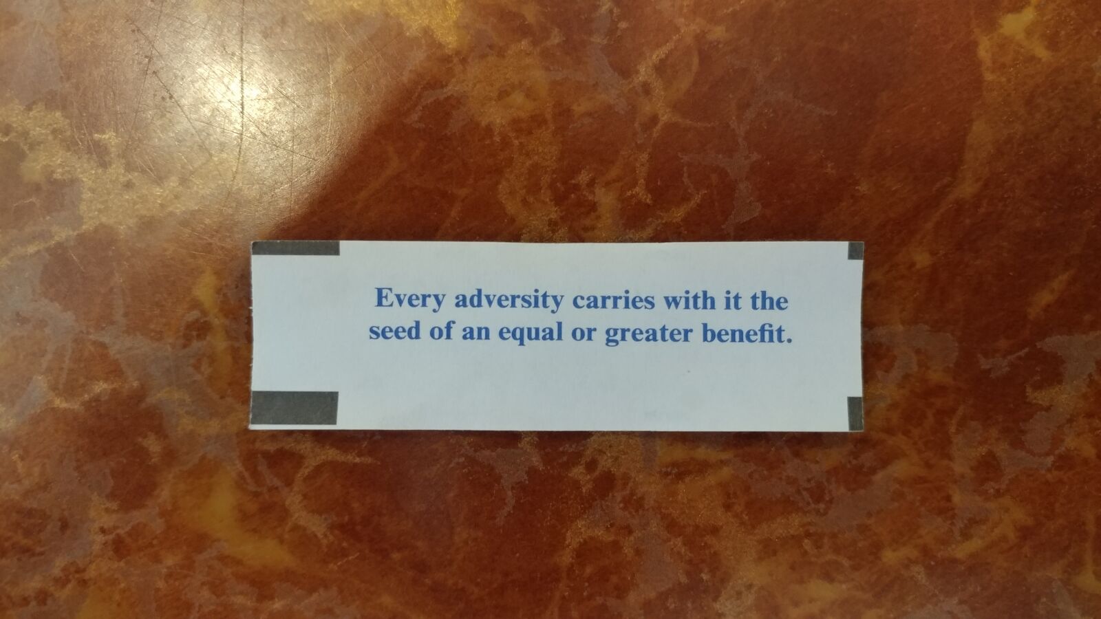 LG V20 sample photo. Fortune cookie, the uses photography
