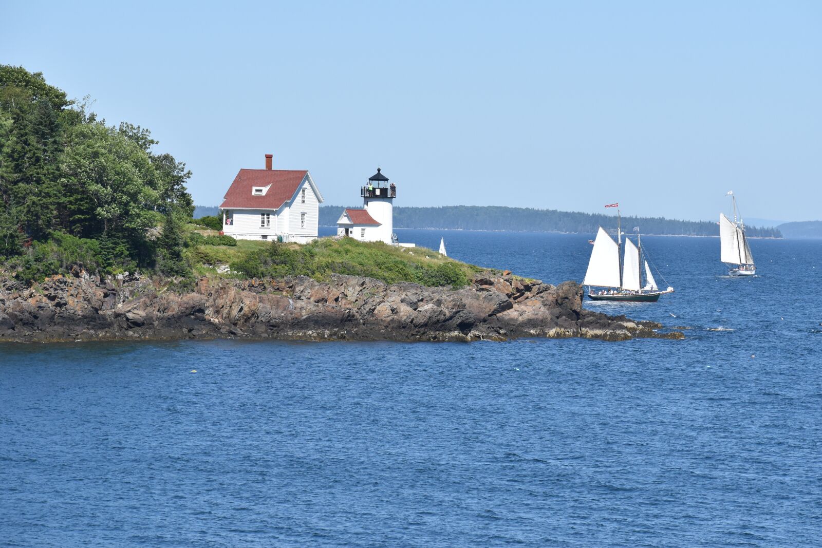 Nikon D5600 sample photo. Curtis island light, camden photography