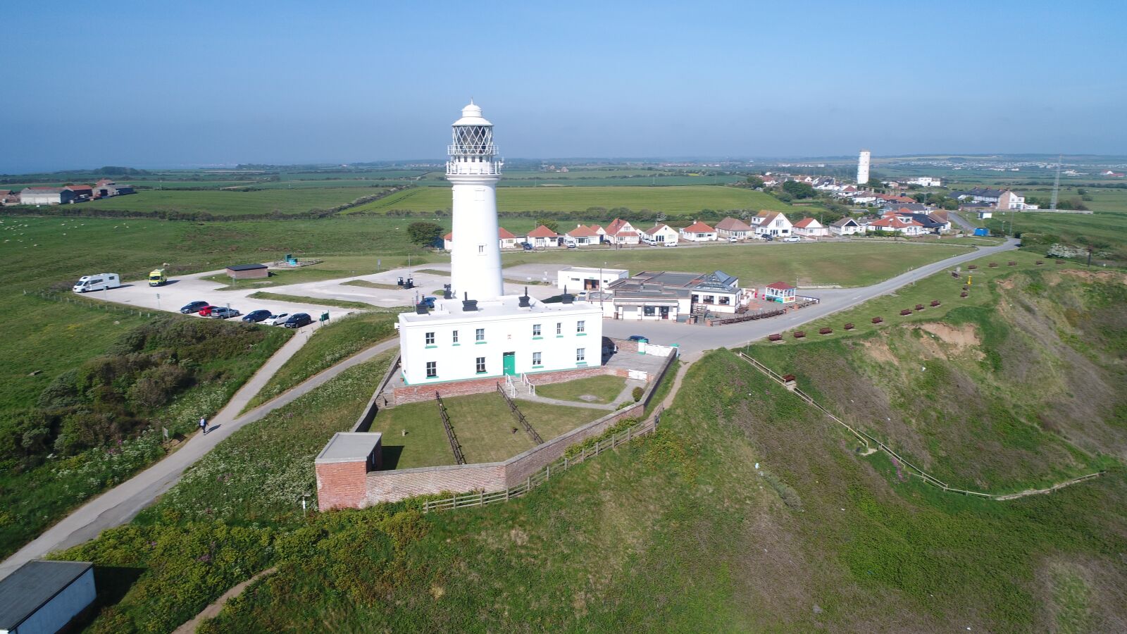 DJI FC6310 sample photo. Drone, lighthouse, sea photography