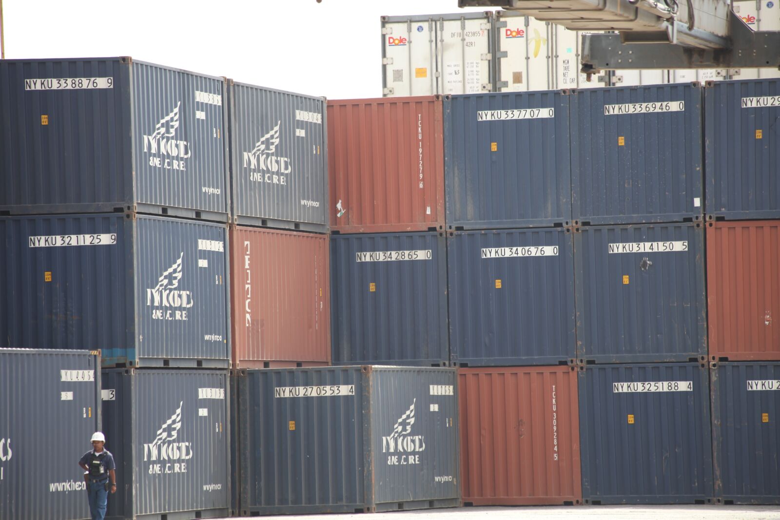 Canon EOS 5D Mark II sample photo. Containers, port, stacked photography