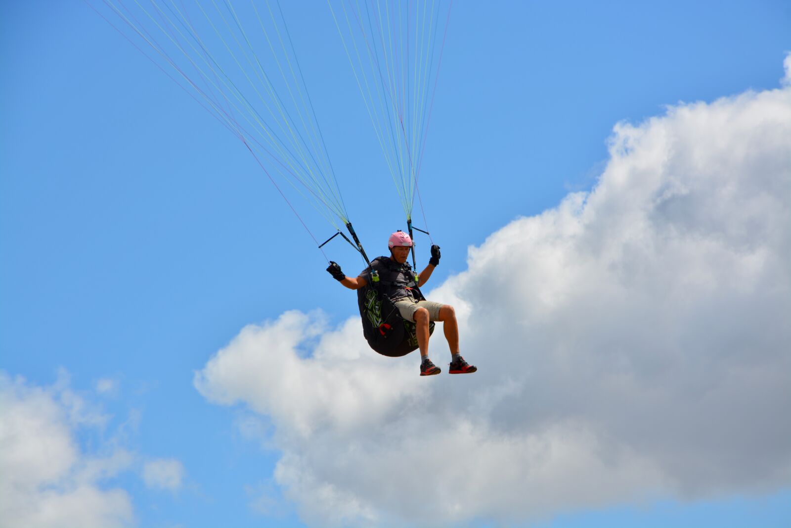 Nikon D5200 sample photo. Paragliding, paraglider, landing paraglider photography
