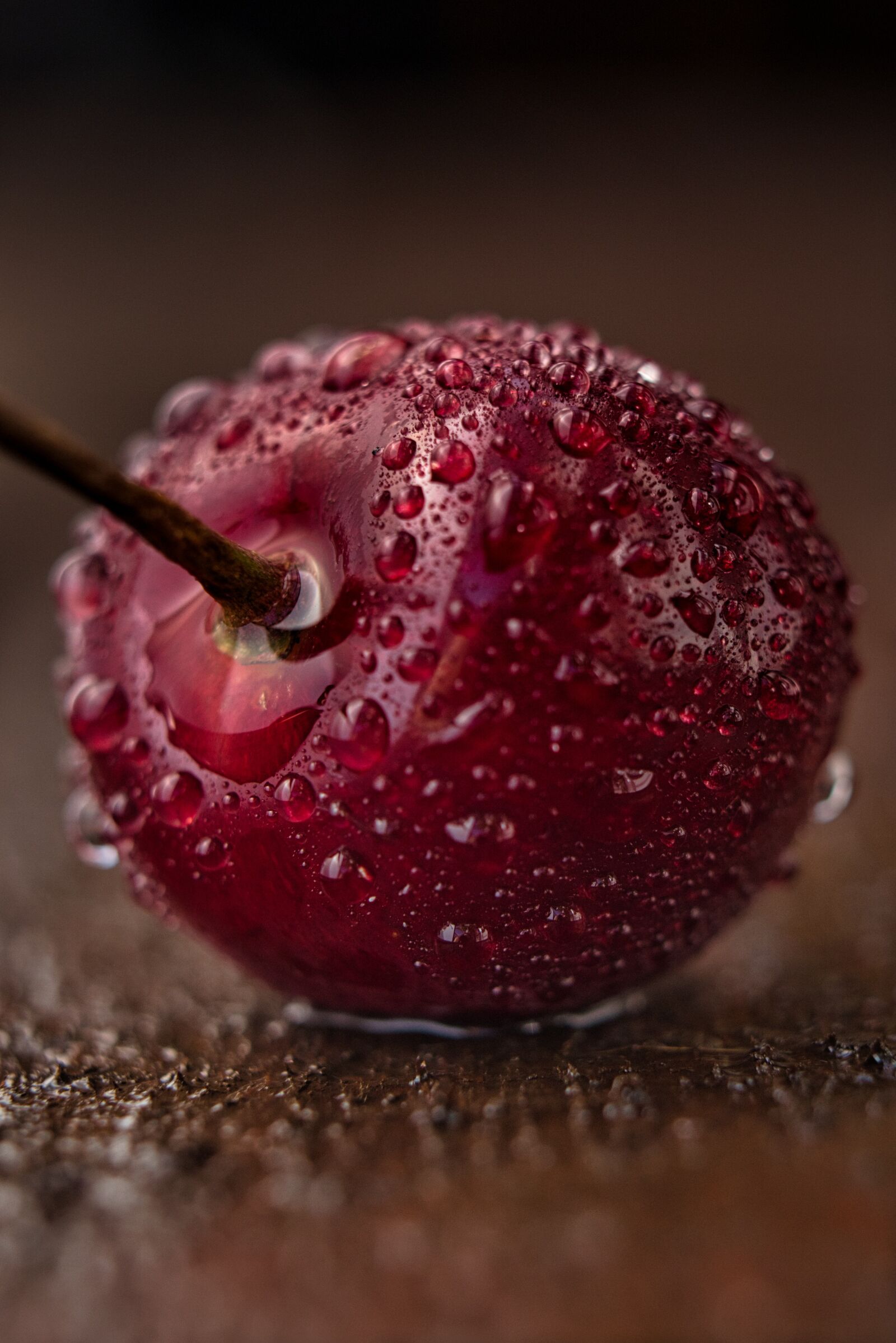 Sony a6400 + E 50mm F1.8 OSS sample photo. Cherry, wet, water photography