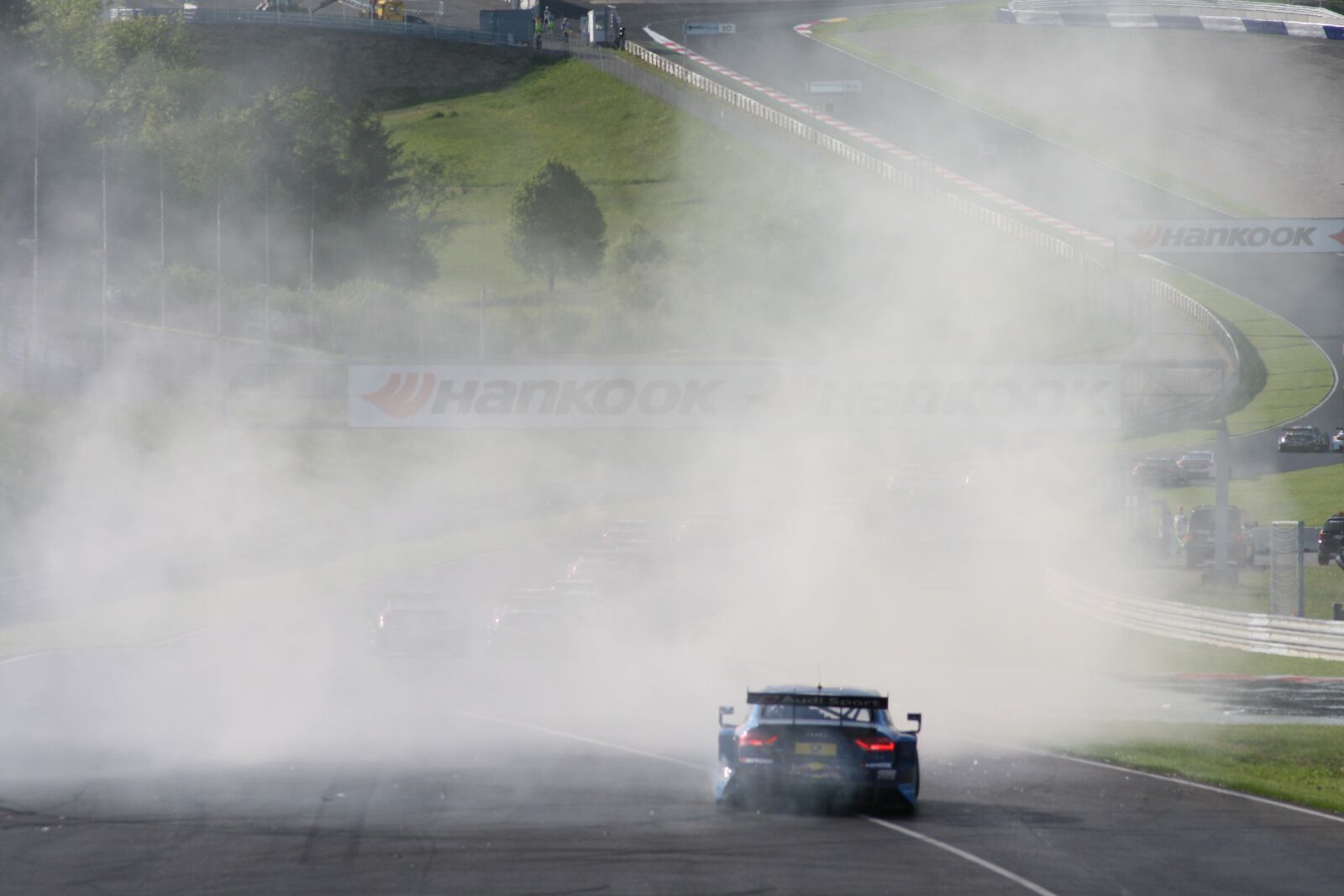 Canon EOS 400D (EOS Digital Rebel XTi / EOS Kiss Digital X) sample photo. Car racing, smoke, accident photography