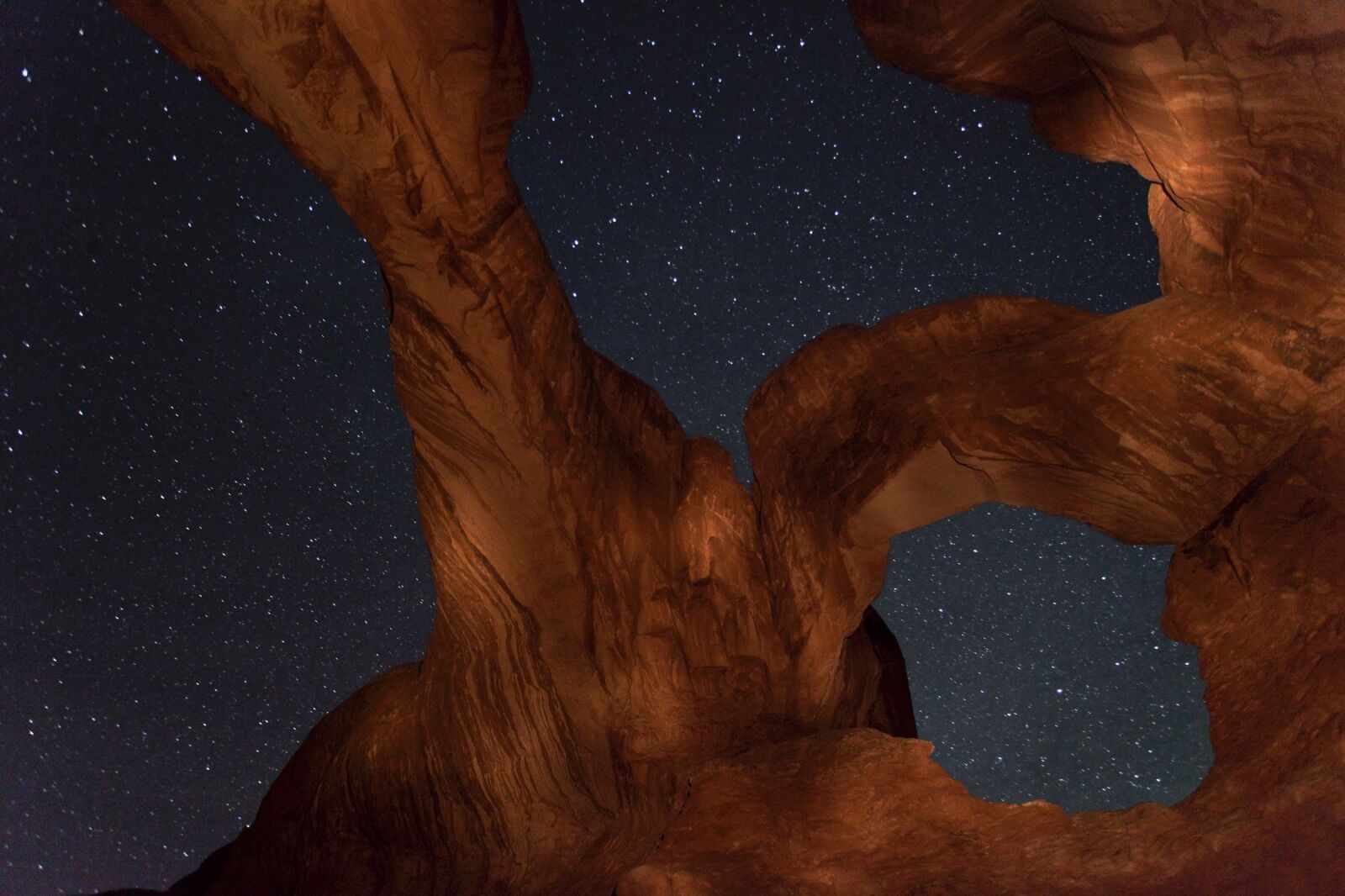 Canon EOS 5D Mark II sample photo. Night sky, double arch photography