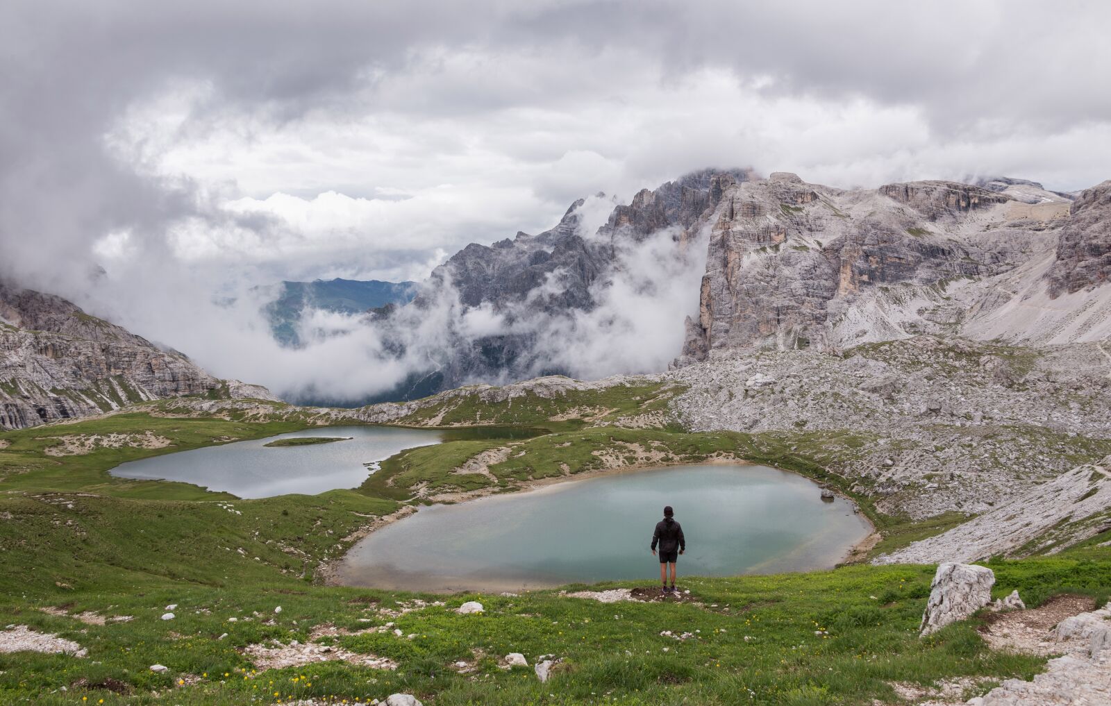 Nikon D810A sample photo. "Dolomites, hiker, landscape" photography