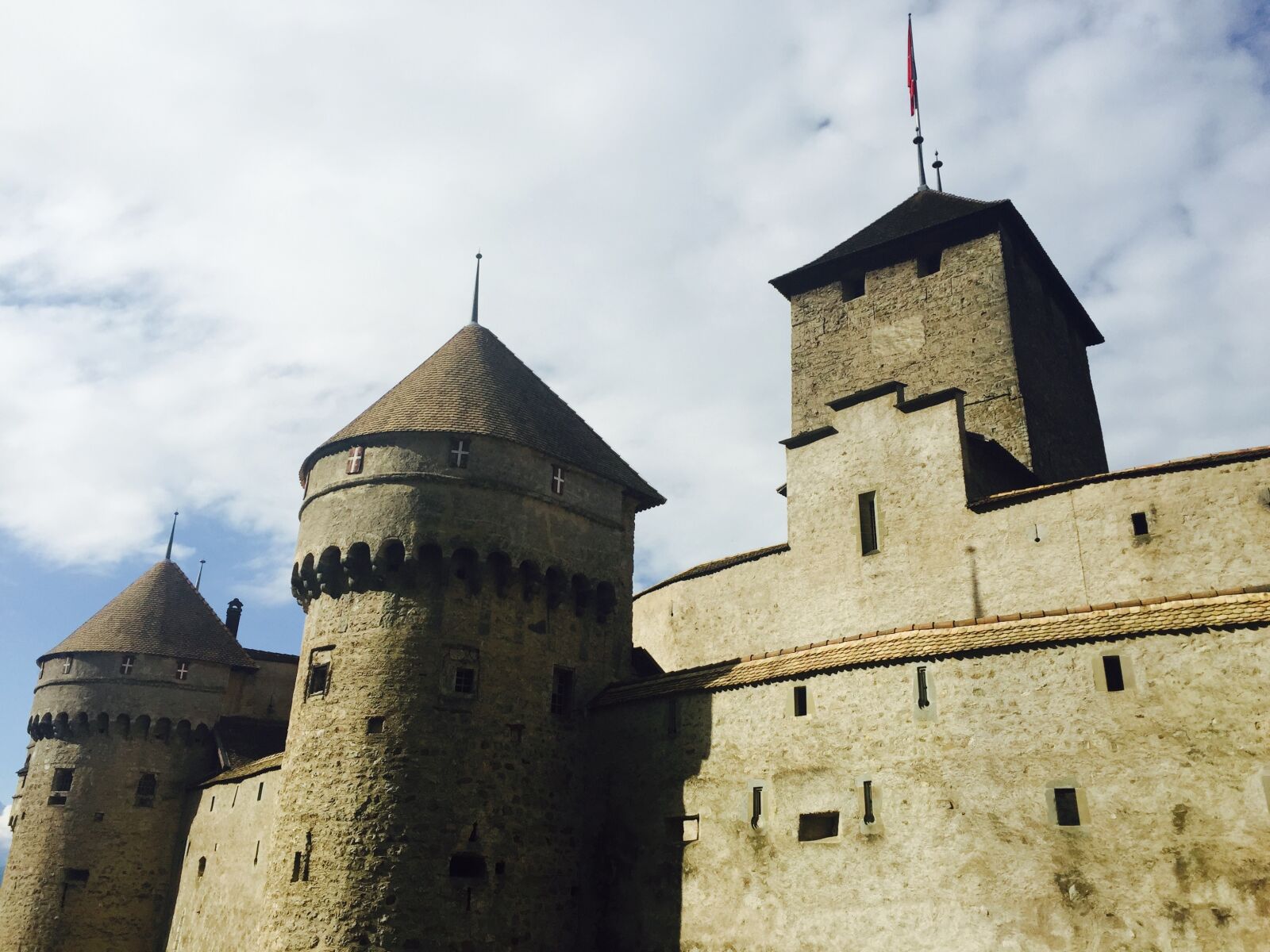 iPhone 6 Plus back camera 4.15mm f/2.2 sample photo. Swiss, sky, castle photography