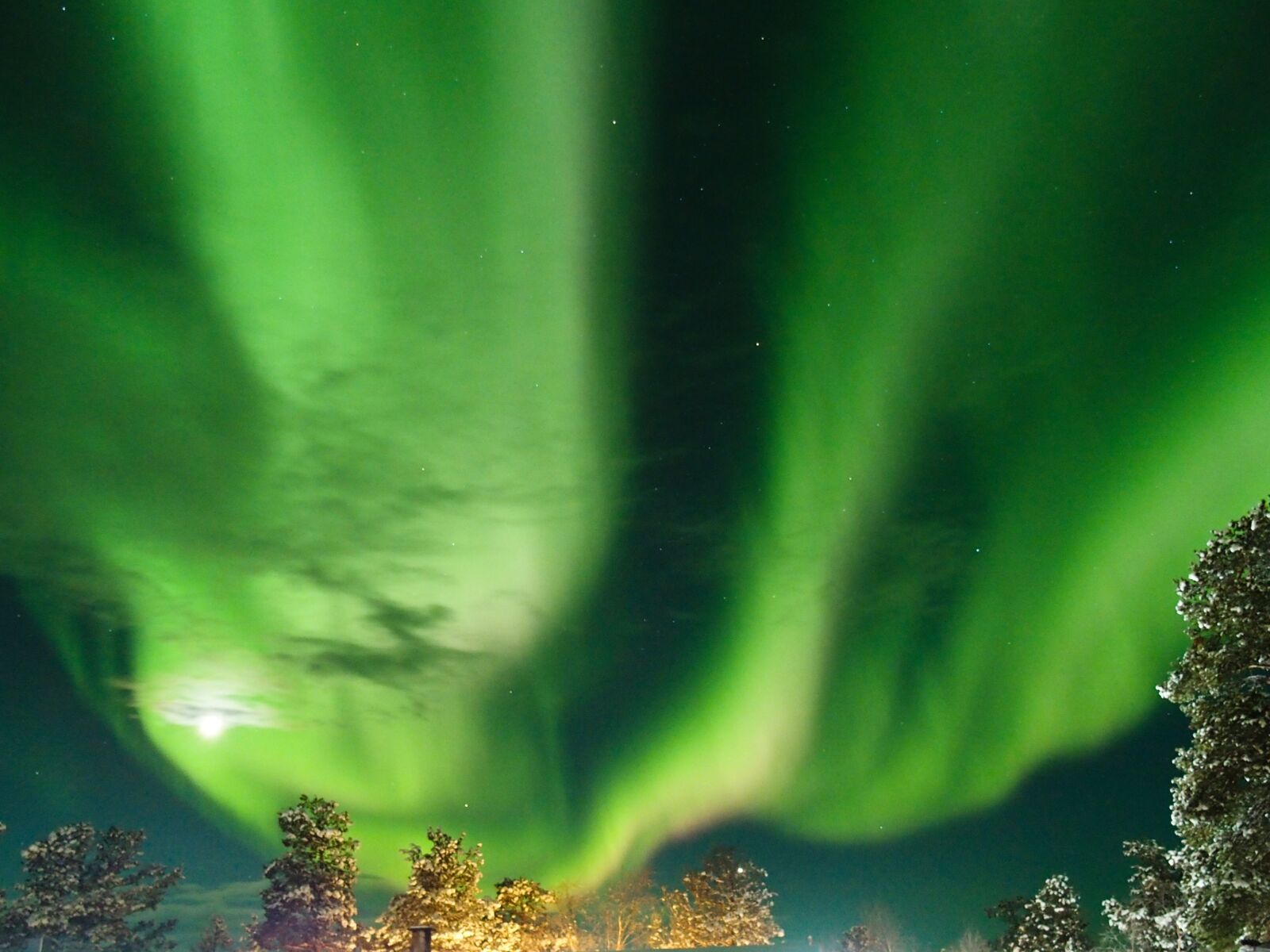 Olympus STYLUS1 sample photo. Aurora borealis, finland, inari photography