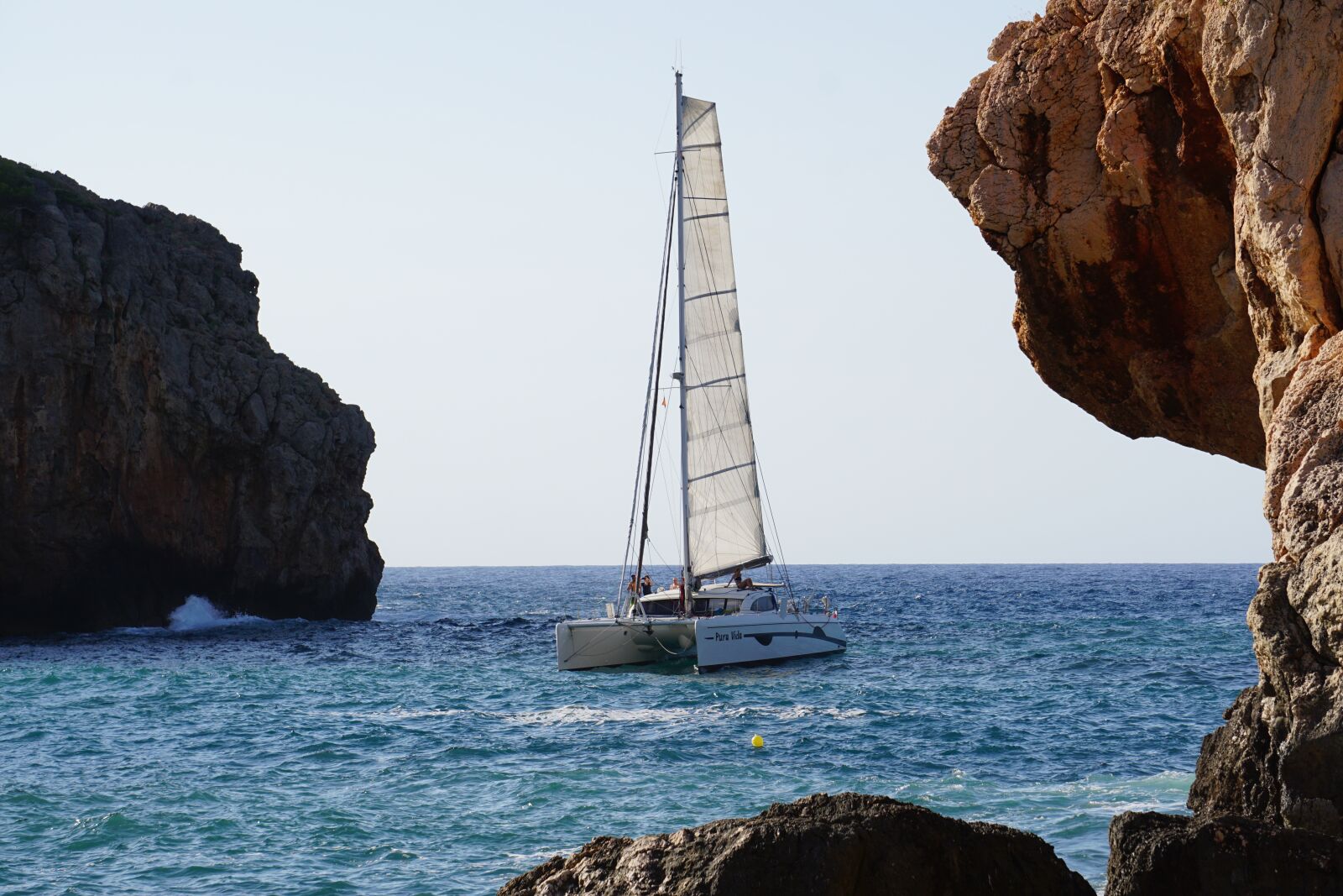 Sony a6000 sample photo. Mallorca, sailing boat, bay photography