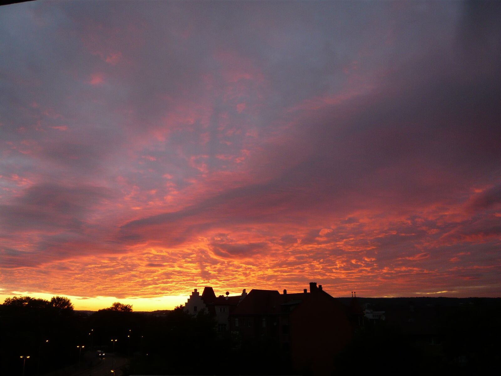 Panasonic DMC-FX55 sample photo. Ulm, sunset, clouds photography