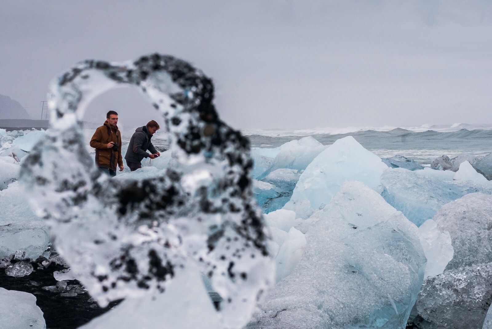 Nikon D80 sample photo. Background, beach, breidamerkurjokull photography