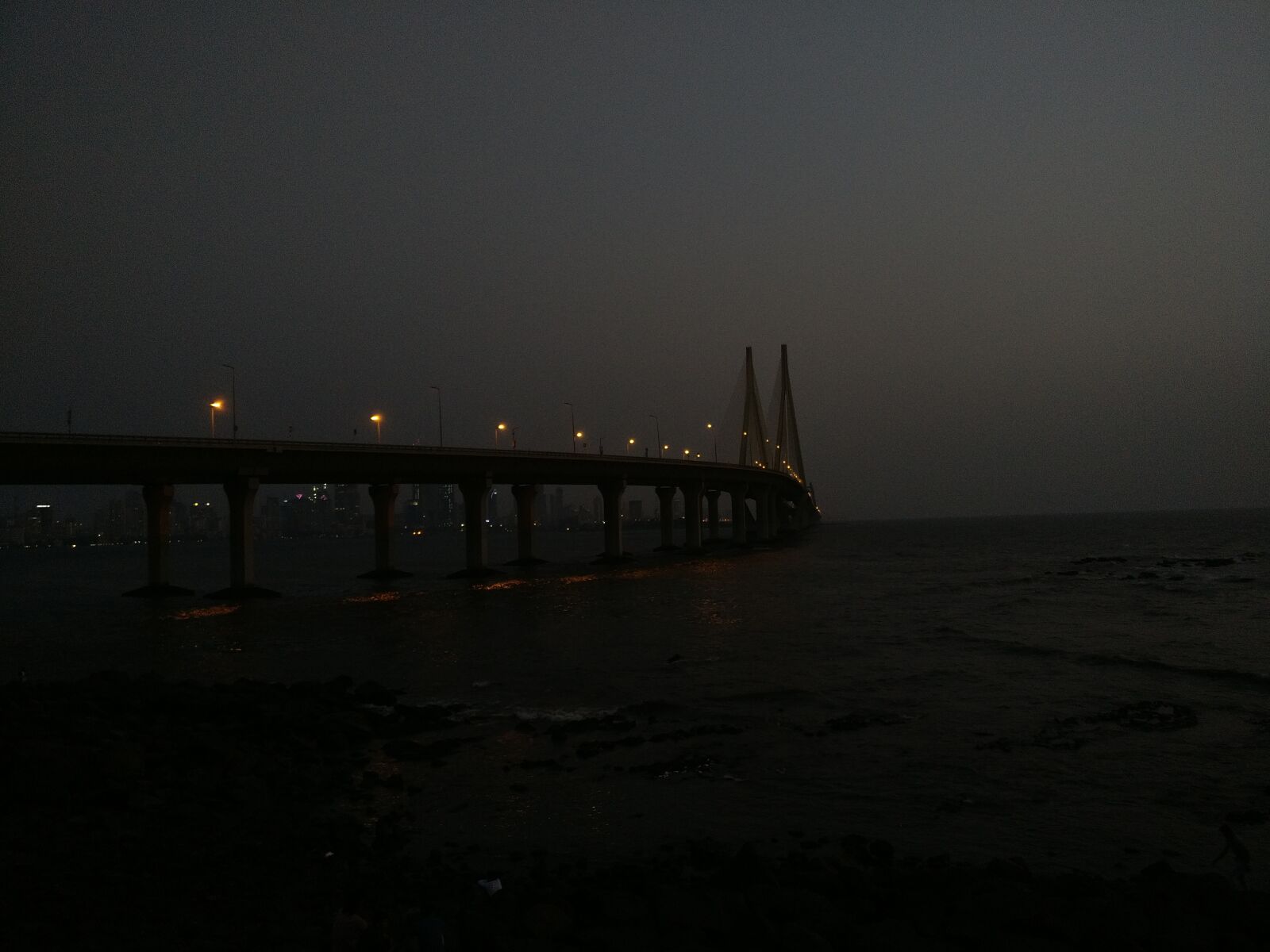 OnePlus A3003 sample photo. Bandra, bridge, evening, india photography