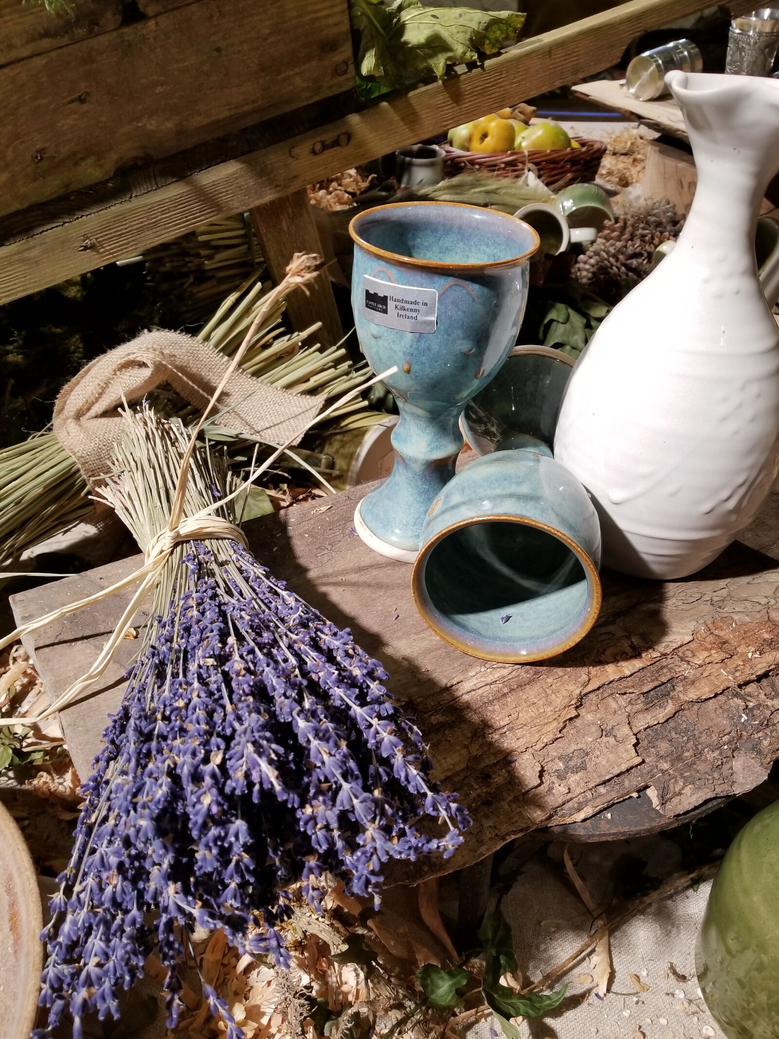 Samsung Galaxy S8 sample photo. Wood, lavender, harvest photography