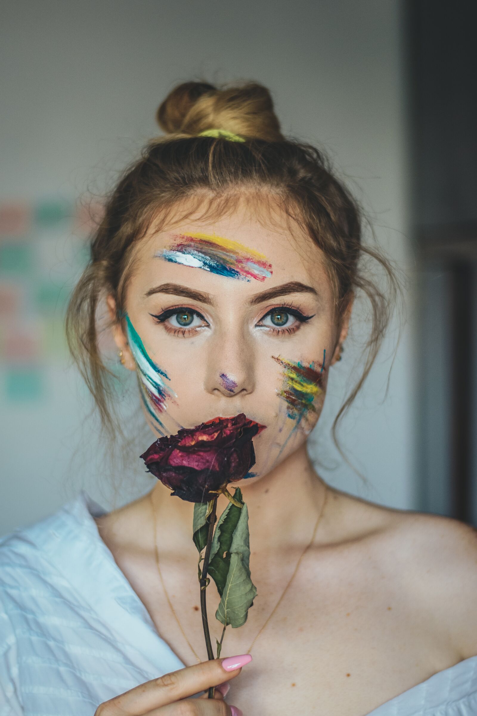 Nikon D3400 sample photo. Rose, eyes, portrait photography