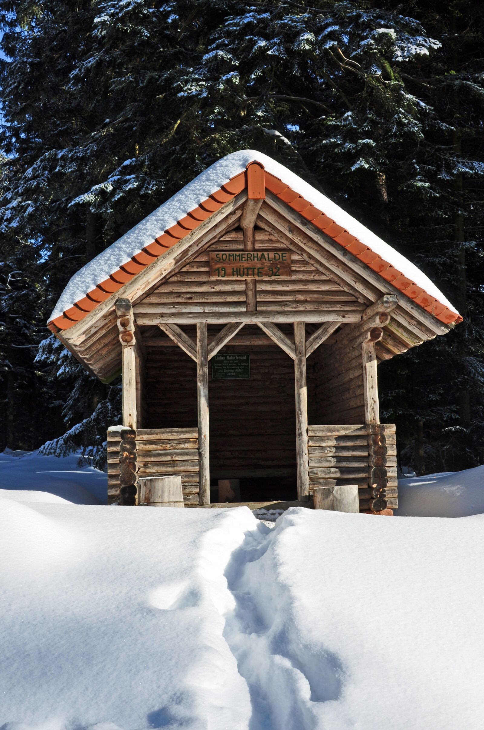 Nikon D90 sample photo. Snow, hut, winter photography