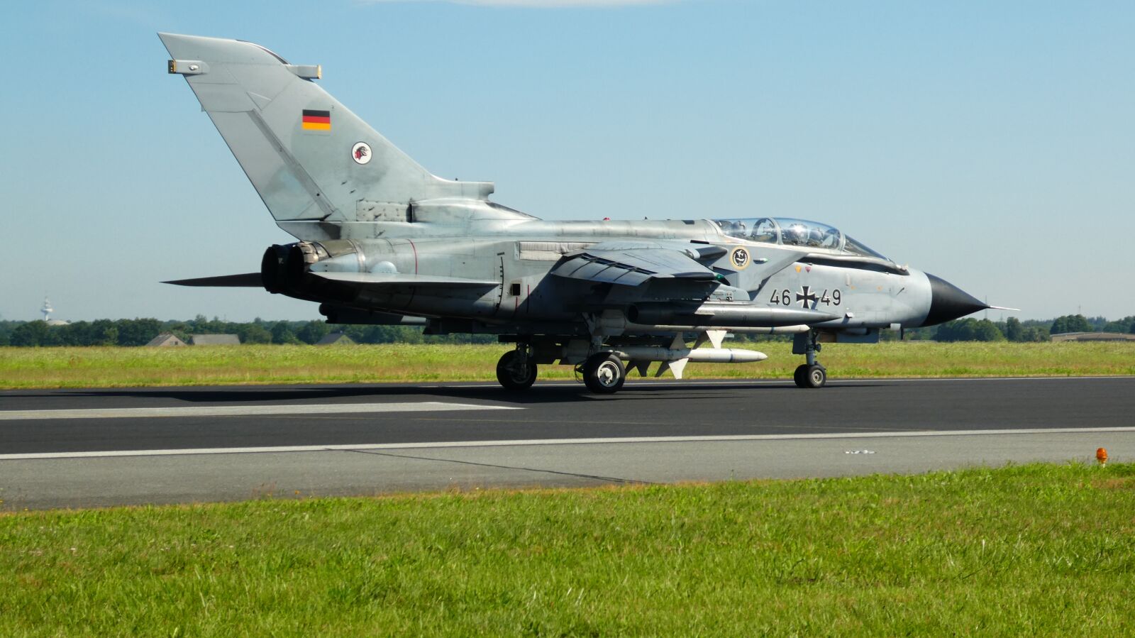 Panasonic DMC-TZ81 sample photo. Bundeswehr, fighter jet, panavia photography