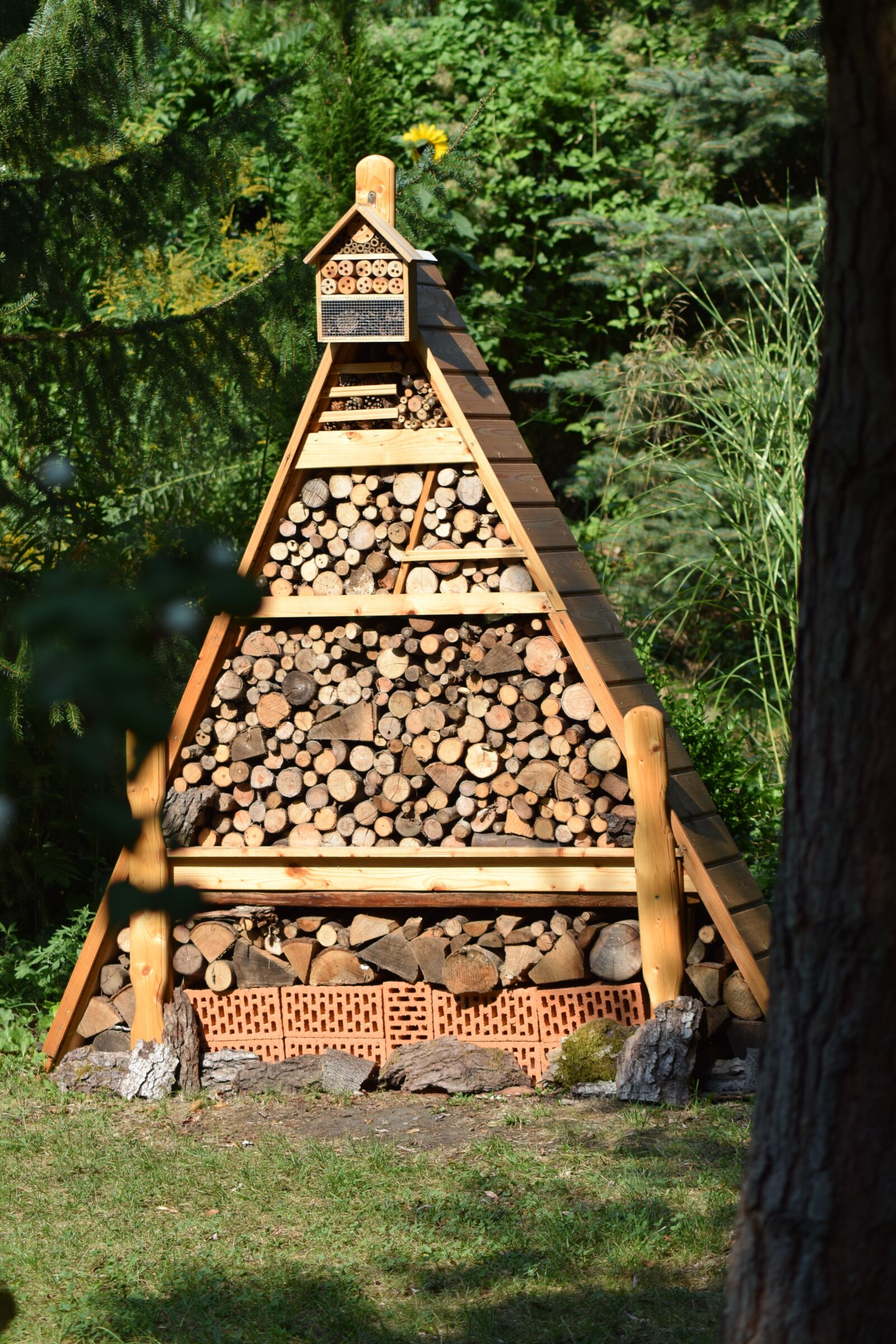 Nikon D3300 sample photo. Garden, insect hotel, nature photography