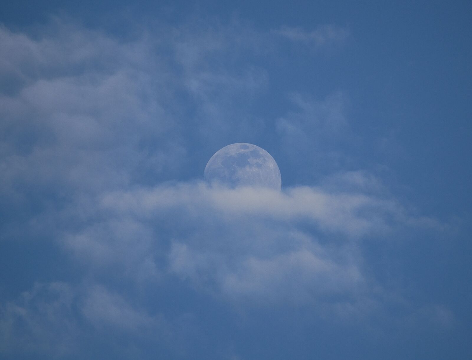 Nikon D3100 sample photo. Month, the clouds, blue photography