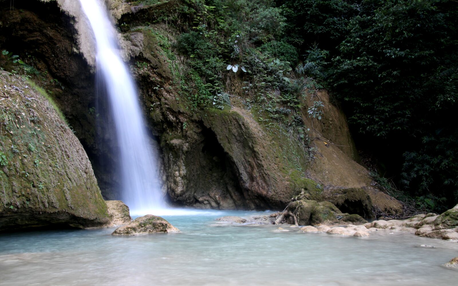 Canon EOS 50D sample photo. Waterfall, laos, asia photography