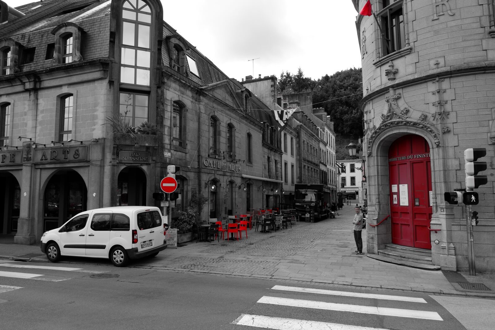 Fujifilm X-A3 sample photo. Quimper, france, building photography