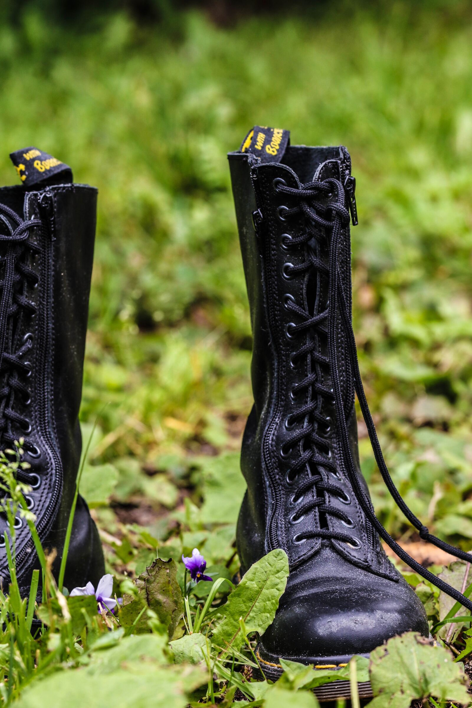 Canon EOS 7D Mark II sample photo. Boot, dr martens, green photography