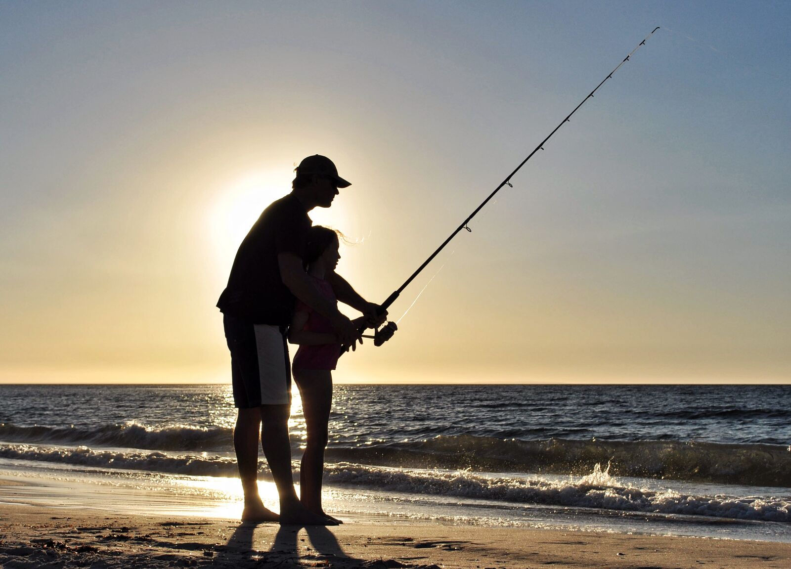 Nikon D90 sample photo. Fishing, dad, daughter photography