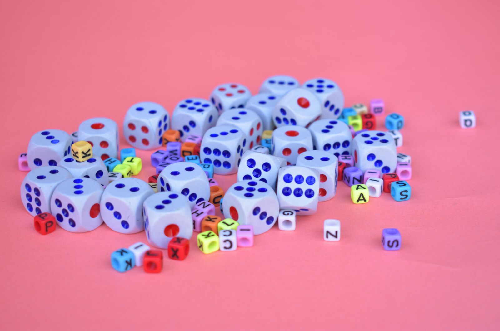 Nikon D3400 sample photo. Dices, cubes, play photography