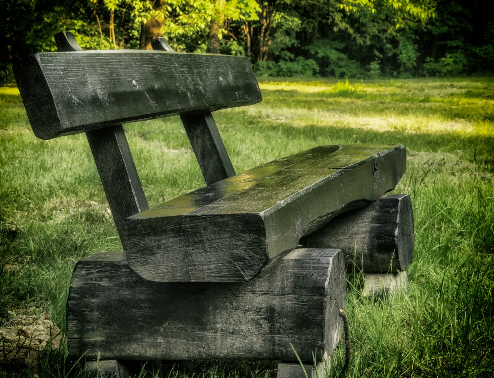 Nikon D5100 sample photo. Park, bench, kraków photography