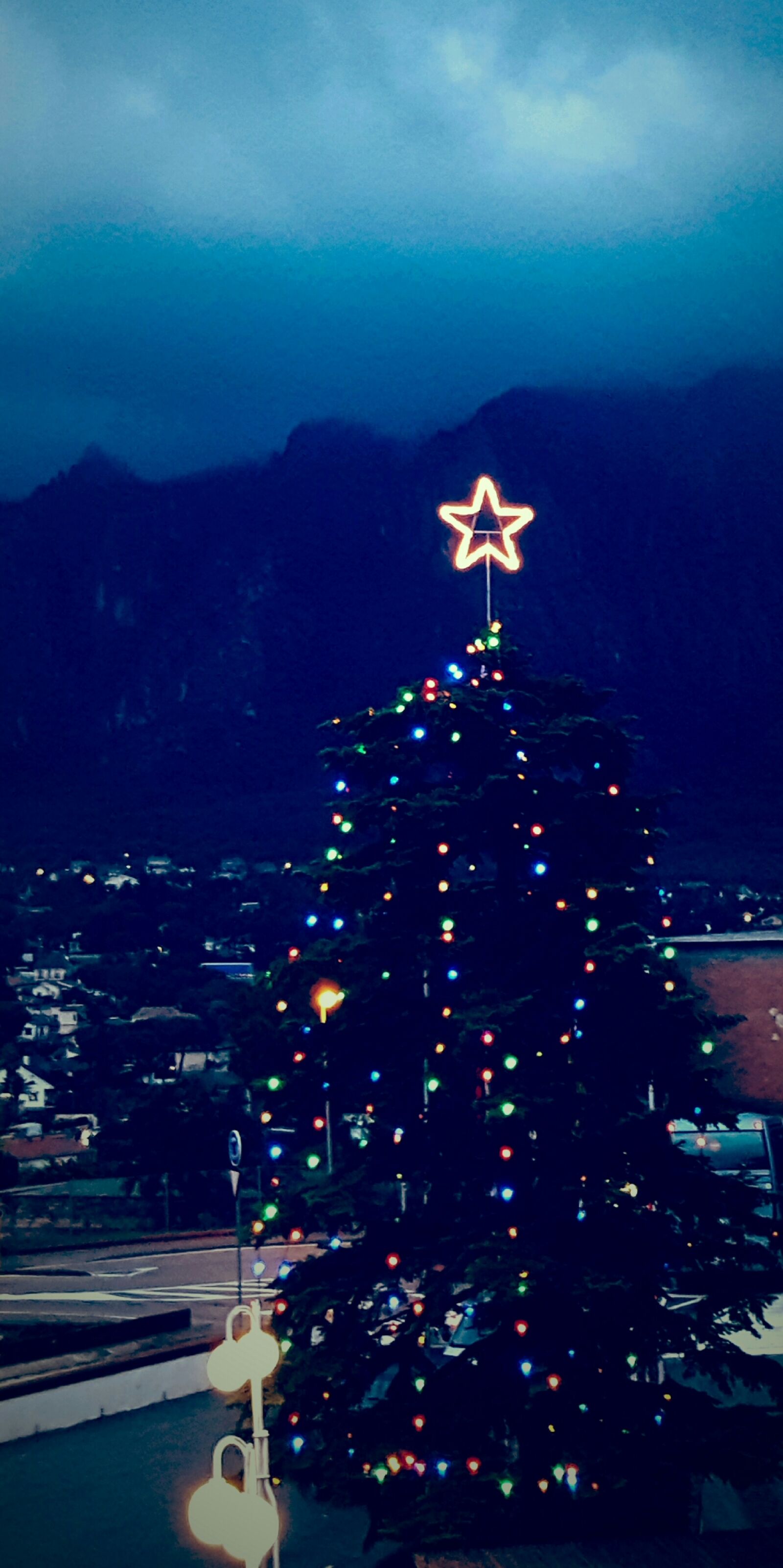 Samsung Galaxy S6 sample photo. Christmas, tree, during, nightime photography