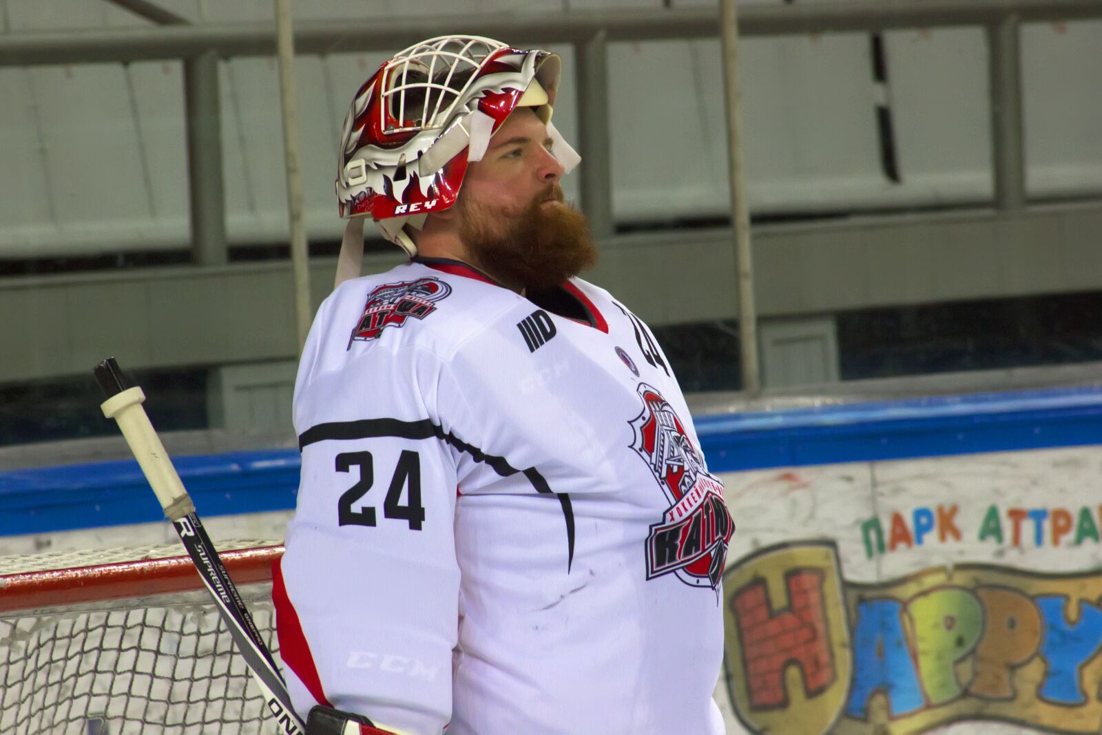 Canon EF75-300mm f/4-5.6 sample photo. Hockey, warm-up, game photography