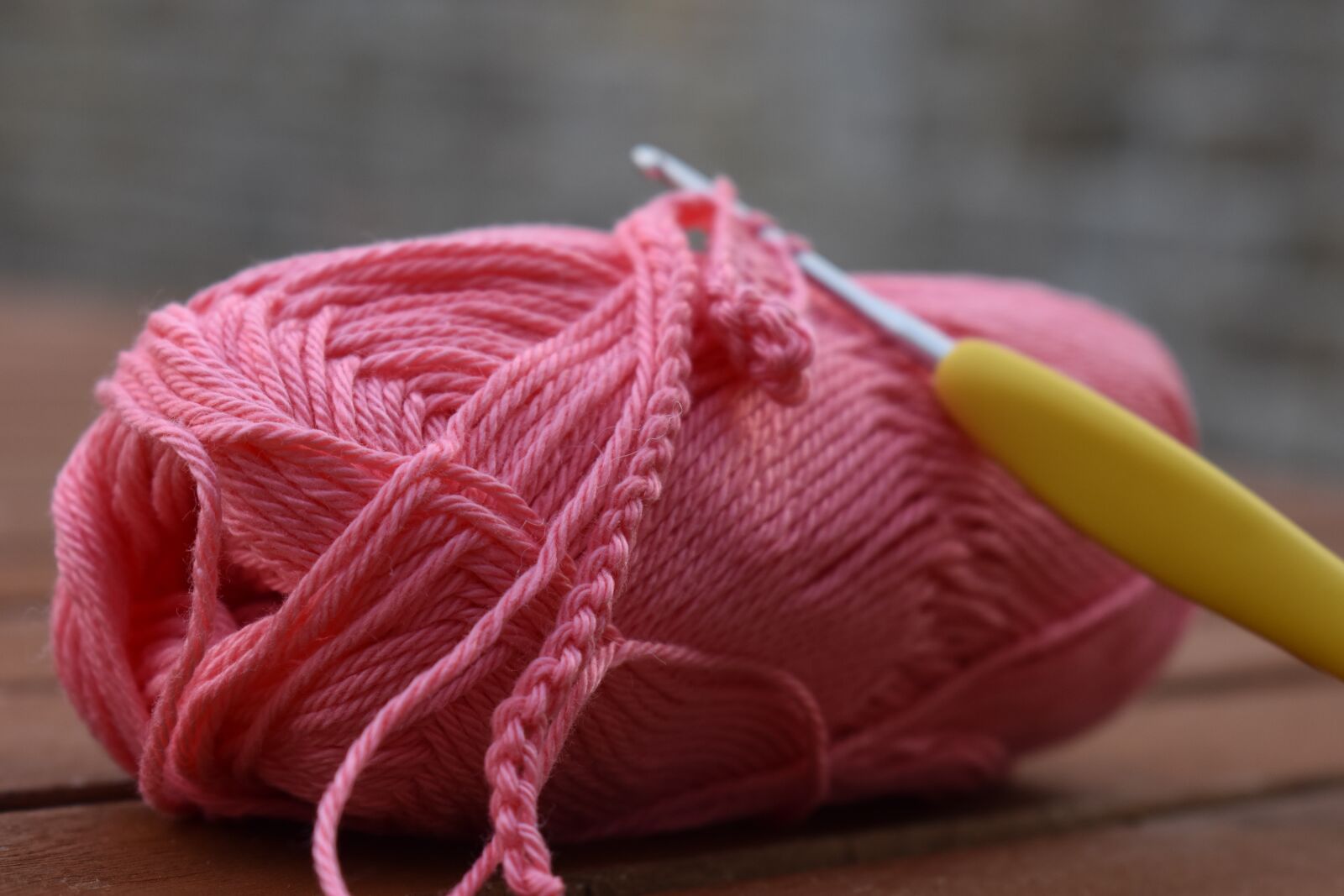 Nikon D3500 sample photo. Wool, hook, craft photography