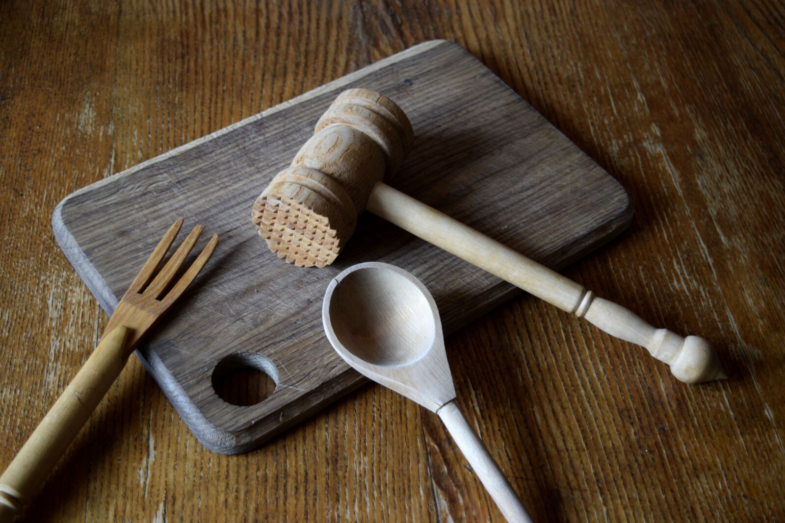 Nikon D3300 sample photo. Kitchen, utensils, wooden photography