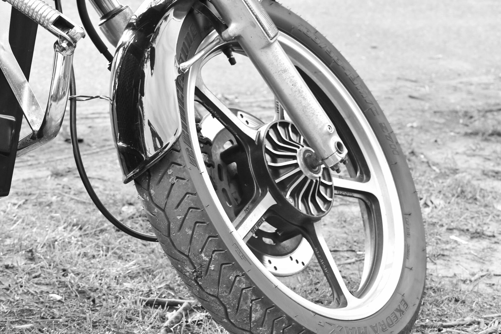 Nikon D5500 sample photo. Black and white, brake photography