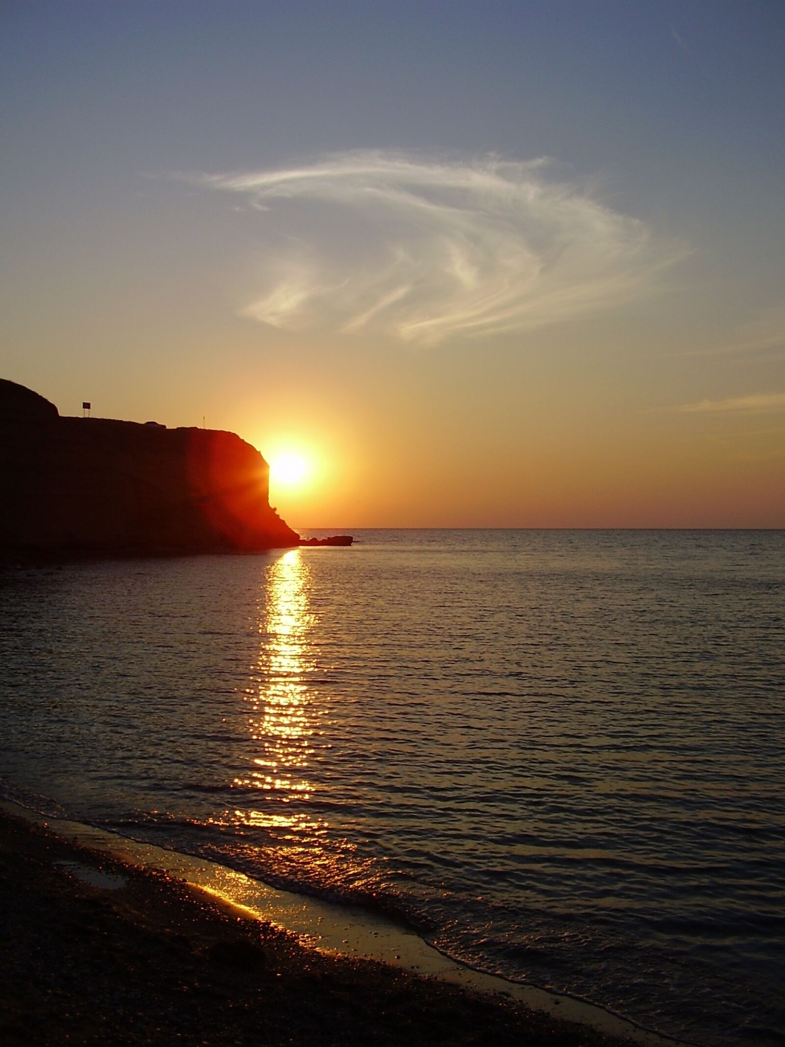 Olympus X450,D535Z,C370Z sample photo. Crimea, sunset, sea photography