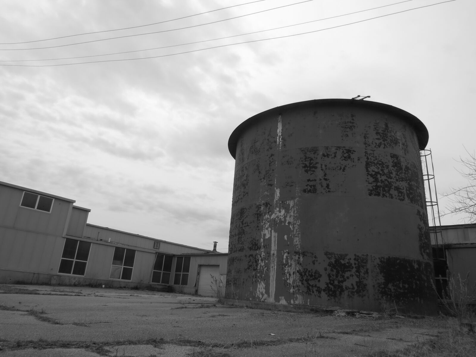 Canon PowerShot SX40 HS sample photo. Water, tower, factory photography