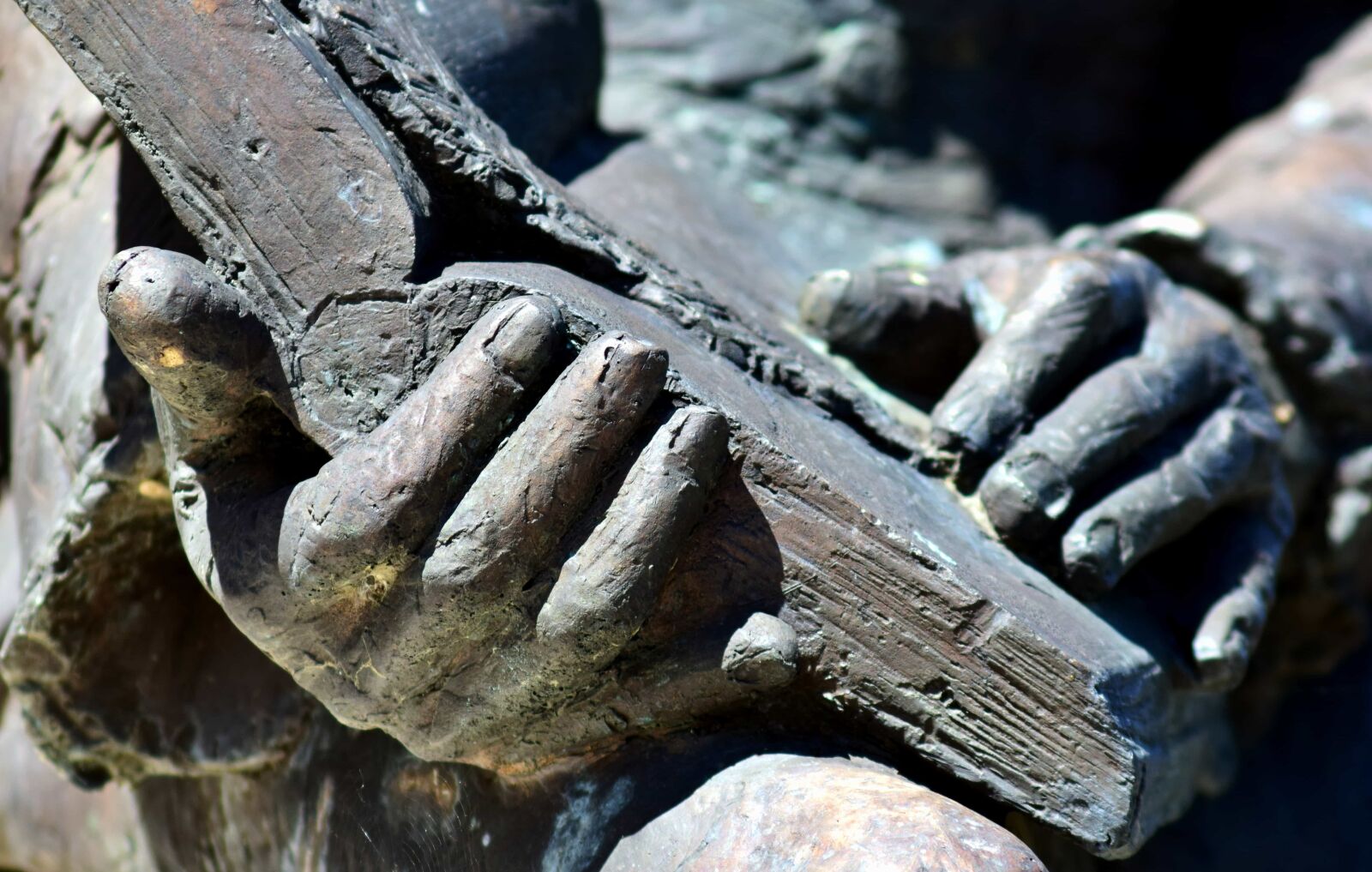 Nikon D3300 sample photo. Sculpture, hand, bronze, art photography