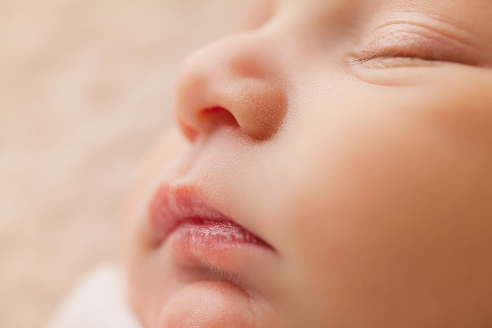 Canon EF 100mm F2.8L Macro IS USM sample photo. Sleeping, baby, s, face photography