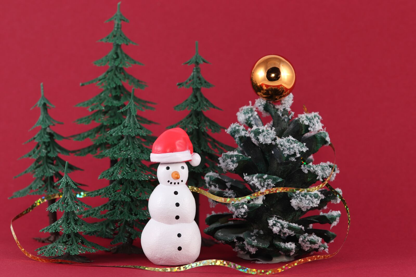 Canon EOS 800D (EOS Rebel T7i / EOS Kiss X9i) sample photo. Snowman, santa hat, christmas photography