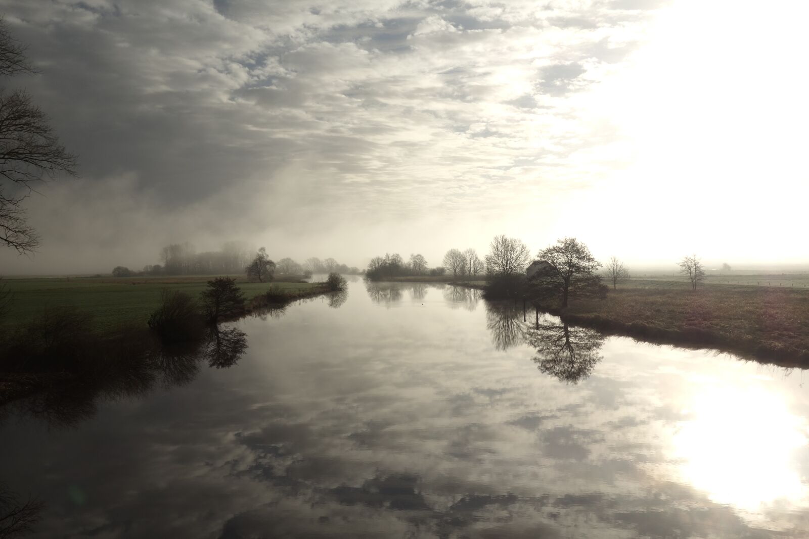 Sony Cyber-shot DSC-RX100 sample photo. River, fog, landscape photography