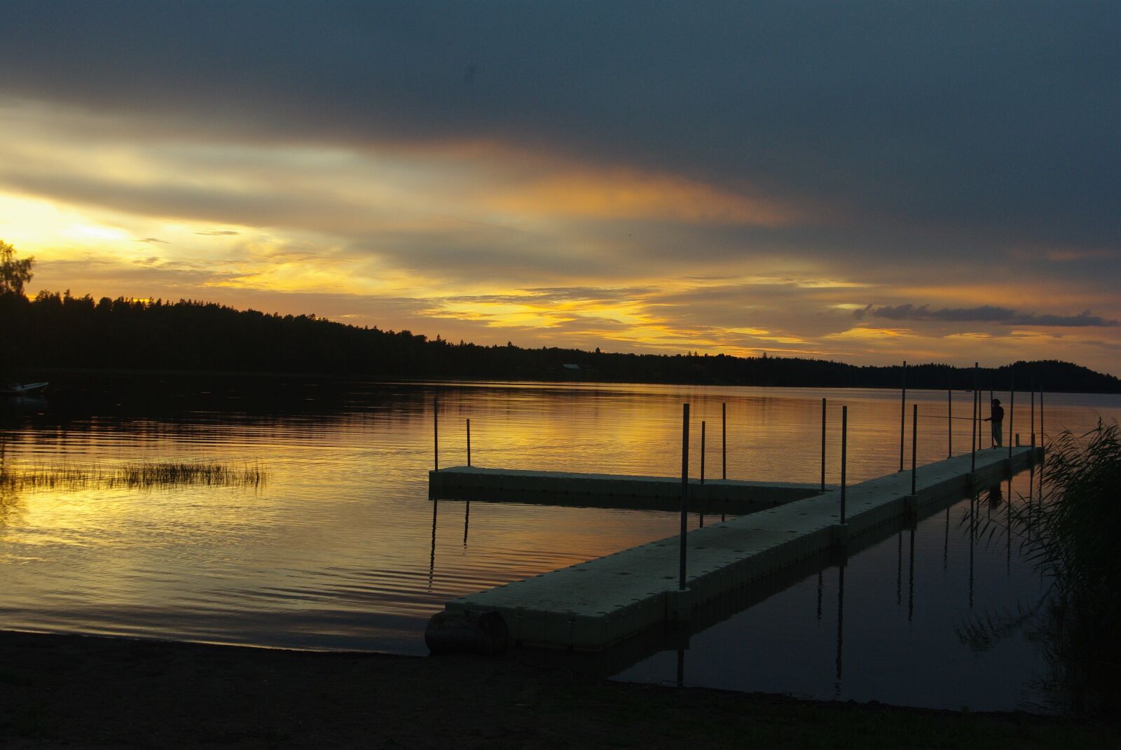 Pentax K200D sample photo. Sweden, sunset, landscape photography