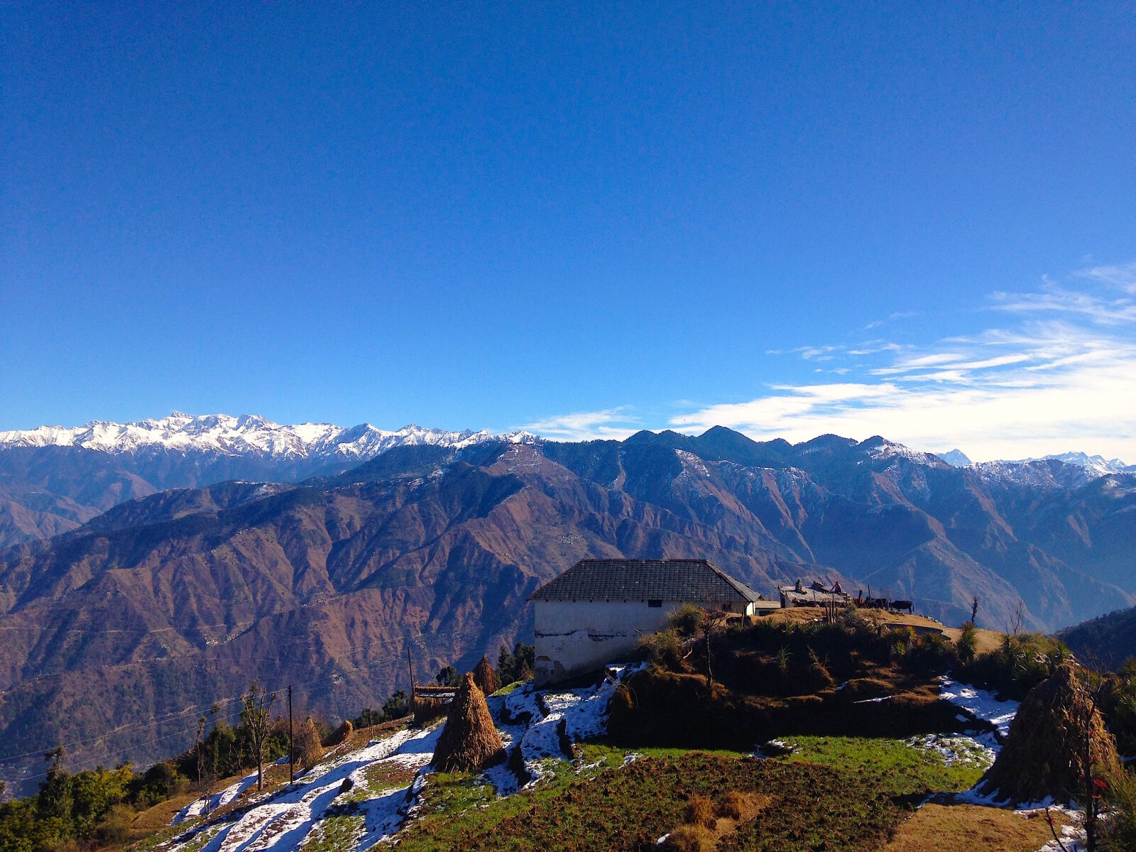 iPhone 5c back camera 4.12mm f/2.4 sample photo. Himalayan, village, house photography
