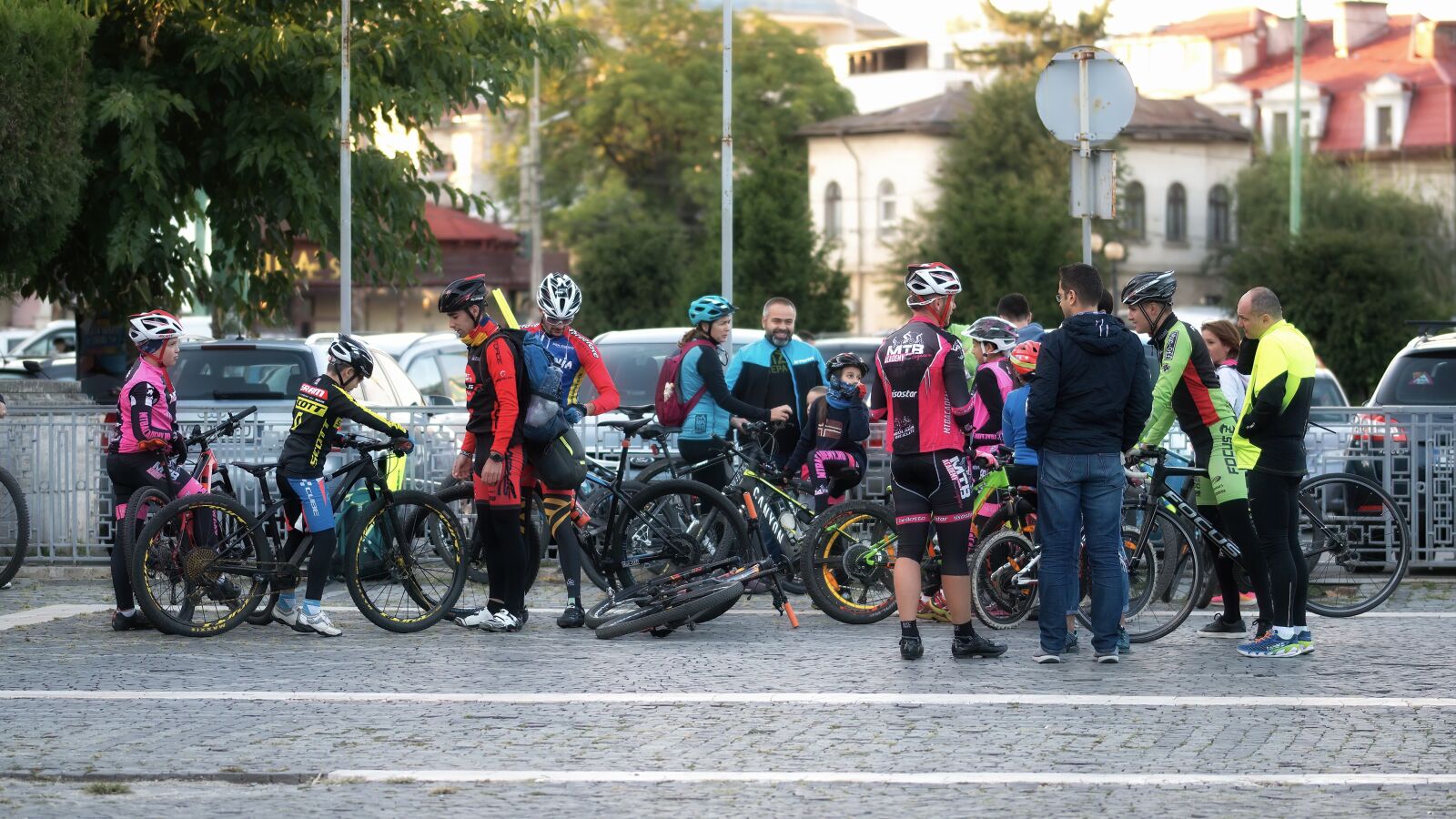 Nikon D5300 sample photo. Group, young people, cyclists photography
