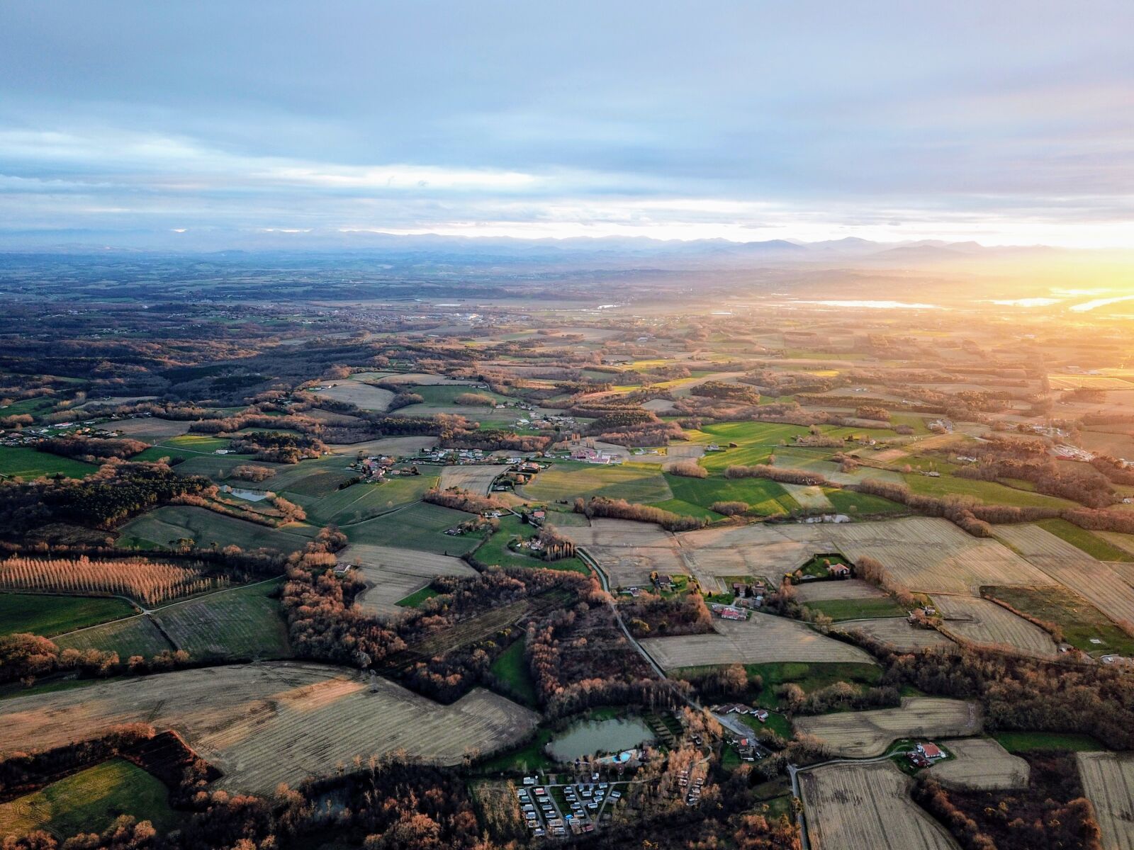 DJI FC220 sample photo. Sun, landscape, mountains photography
