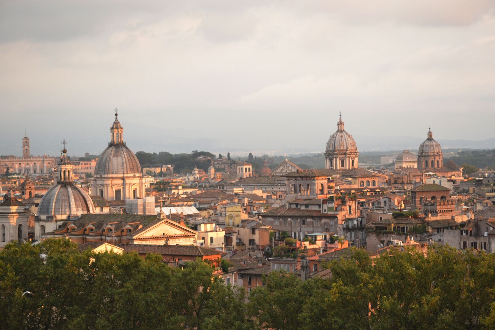 Nikon D3100 sample photo. Rome, sunset, roofs photography