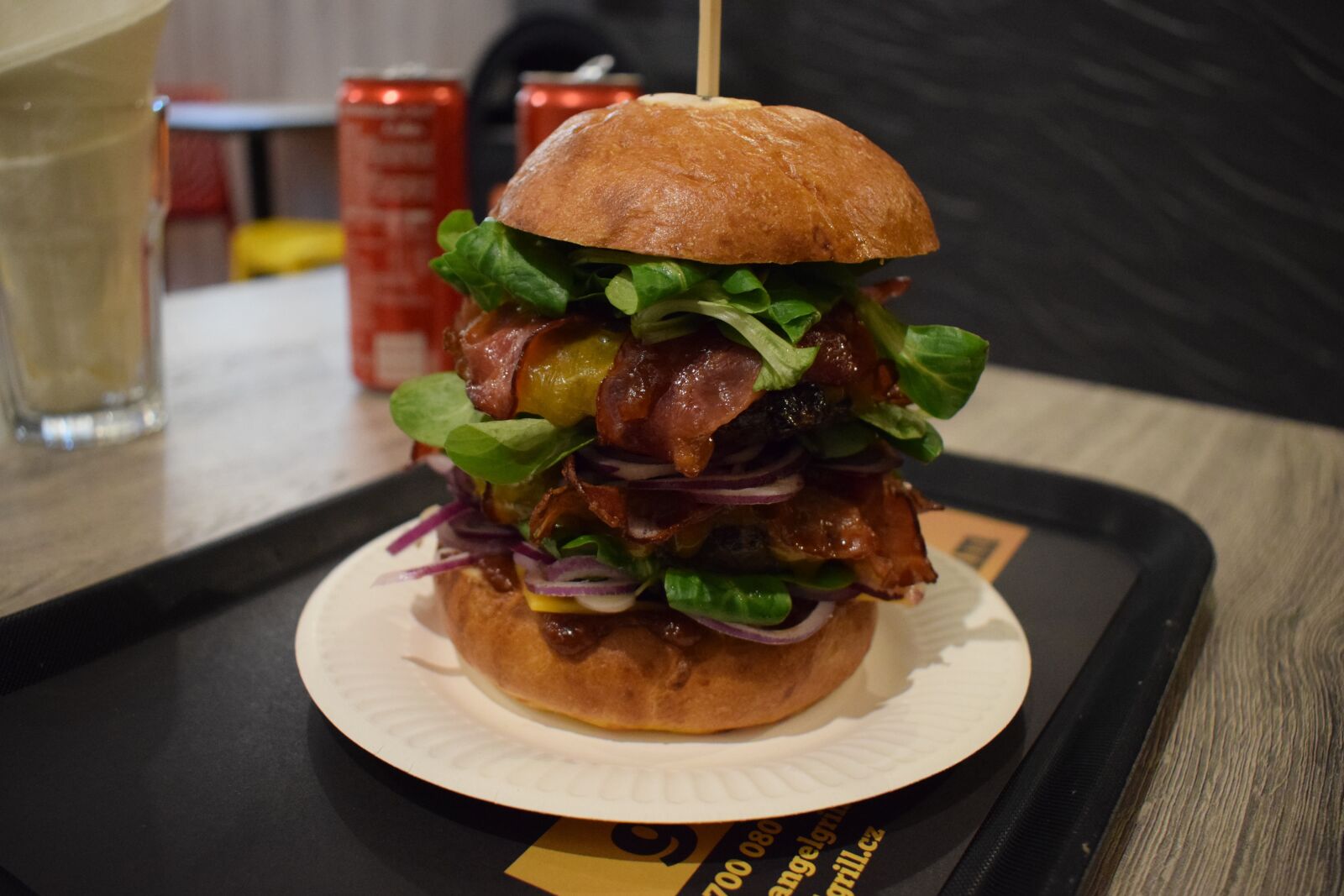 Nikon D3300 sample photo. Hamburger, plate, food photography