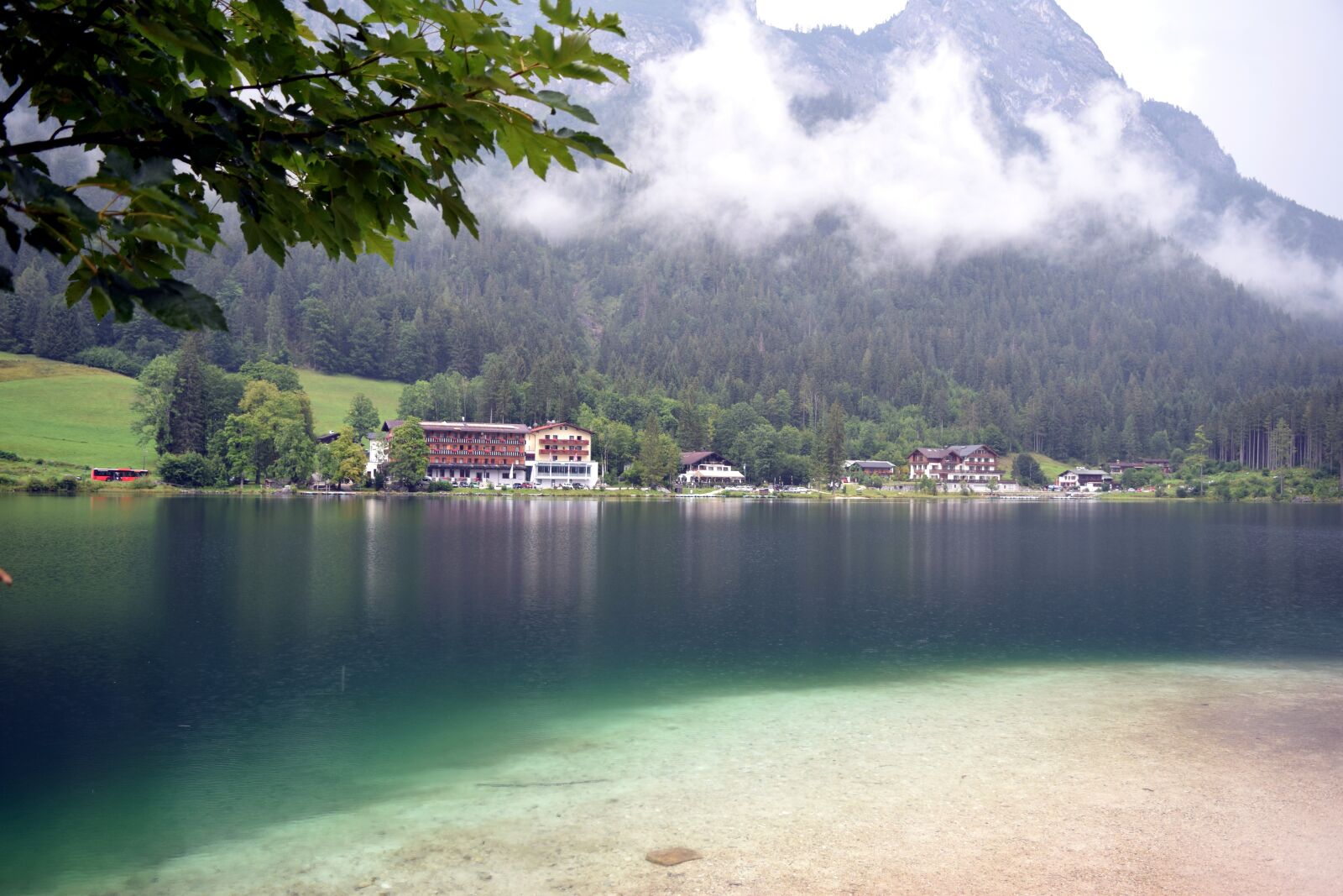 Nikon D5300 sample photo. Lake, village, mountains photography