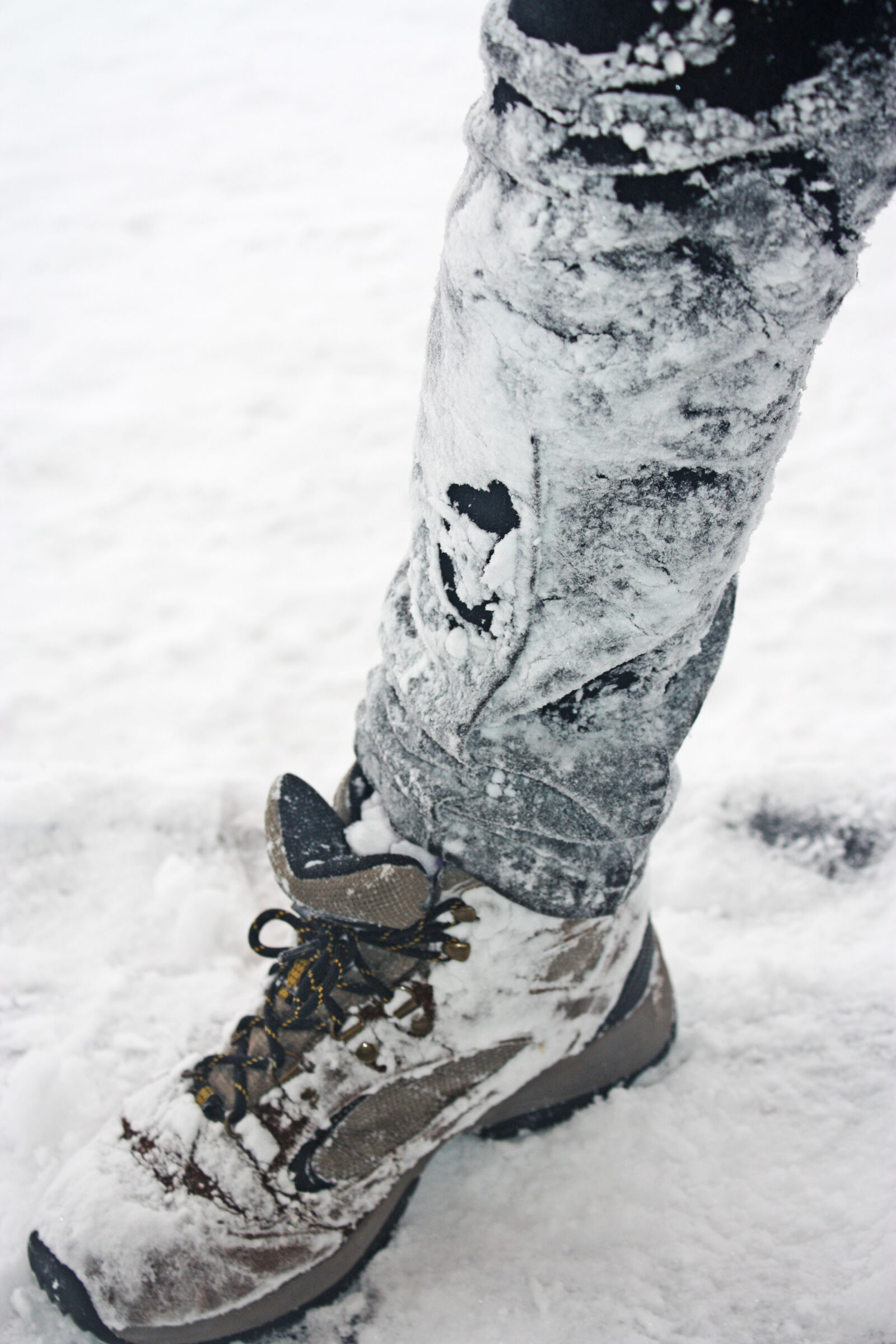 Canon EOS 450D (EOS Rebel XSi / EOS Kiss X2) sample photo. Cold, denim, foot, ice photography