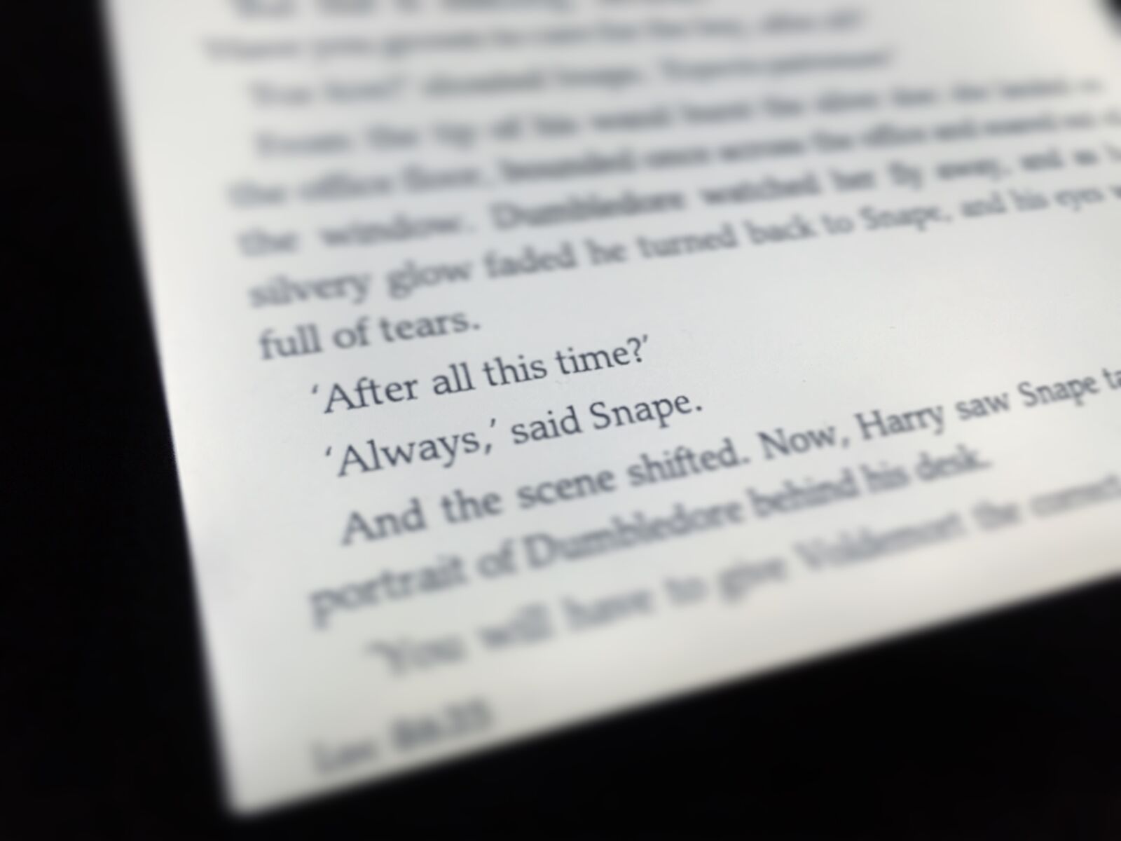 Apple iPhone 6 sample photo. Book, harrypotter, kindle, rickman photography