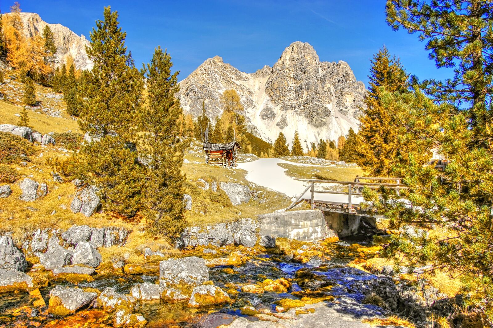 Nikon D40 sample photo. Indian summer, fanes, dolomites photography