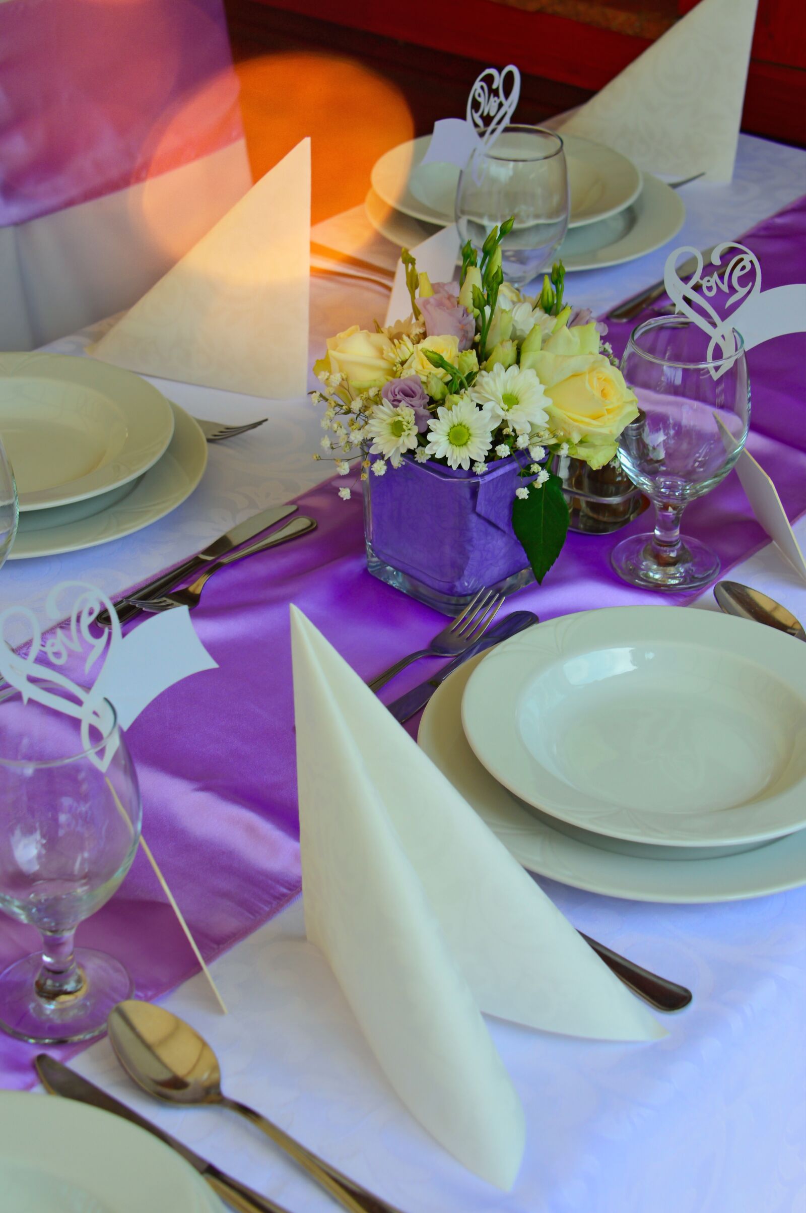 Nikon D3200 sample photo. Place setting, plate, villa photography