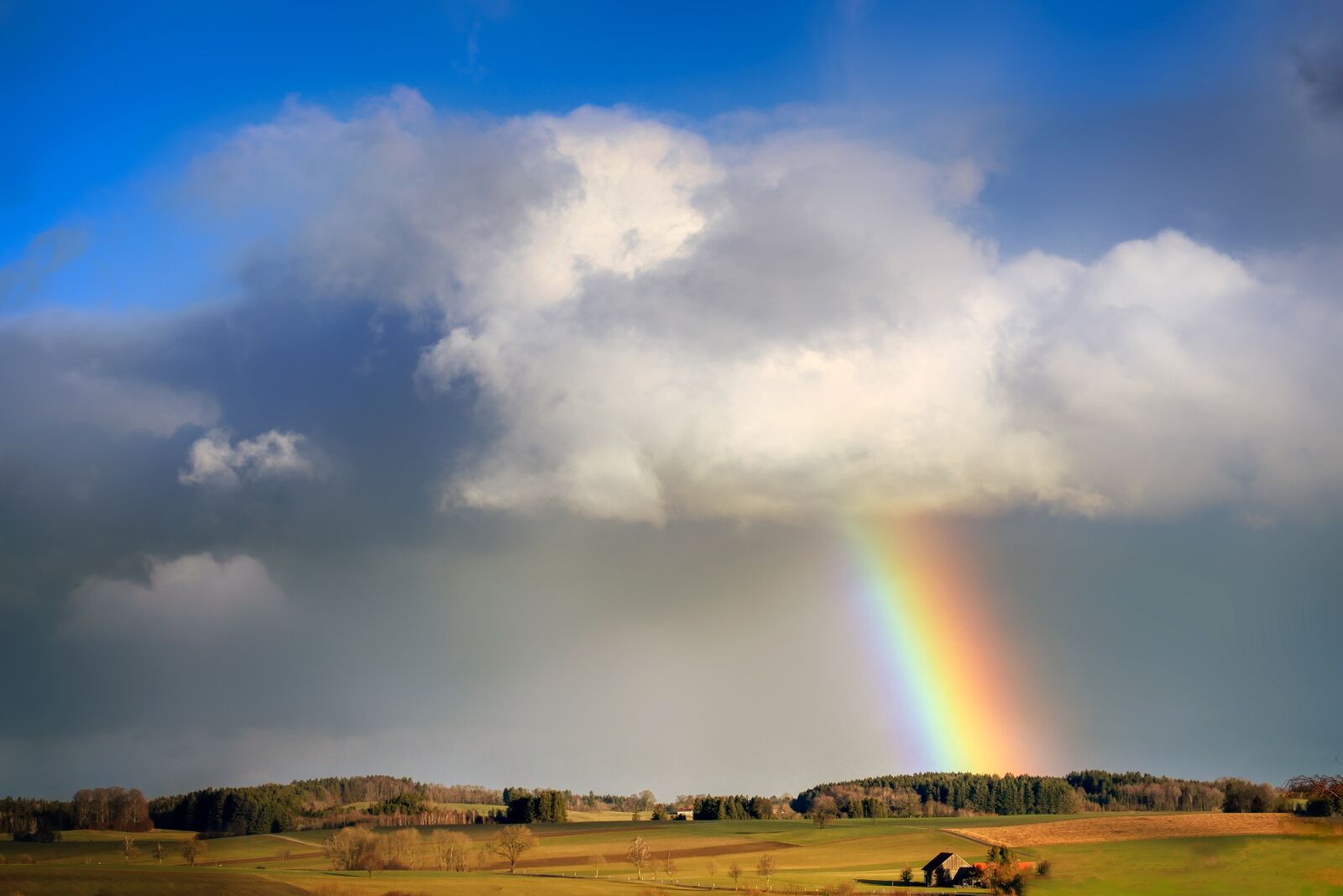 Panasonic Lumix DMC-GX8 sample photo. Rainbow, cloud, evening sun photography